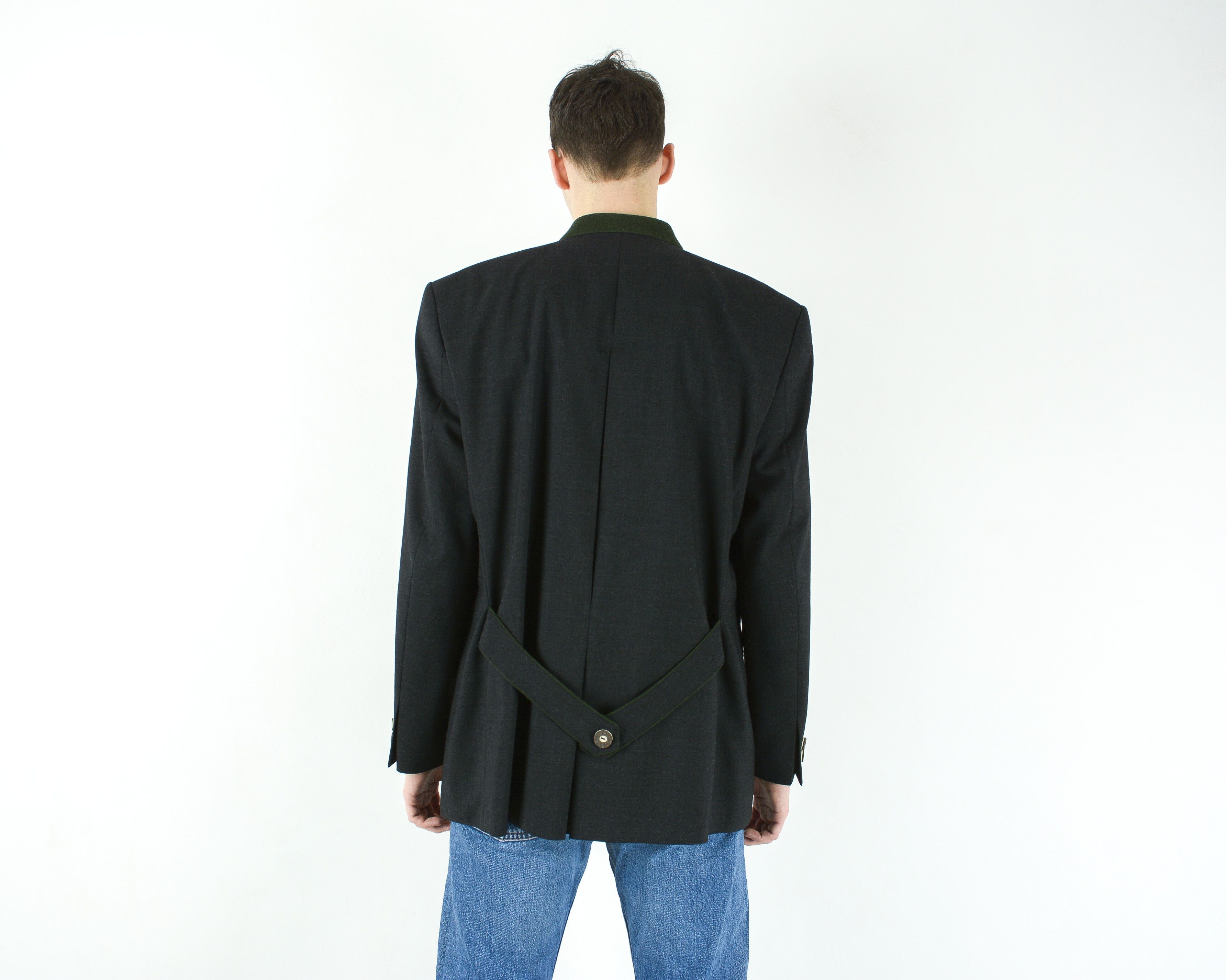 Vintage NOCKSTEIN Trachten UK 46 US Blazer Wool Jacket Coat Cardigan Size 46R - 6 Thumbnail