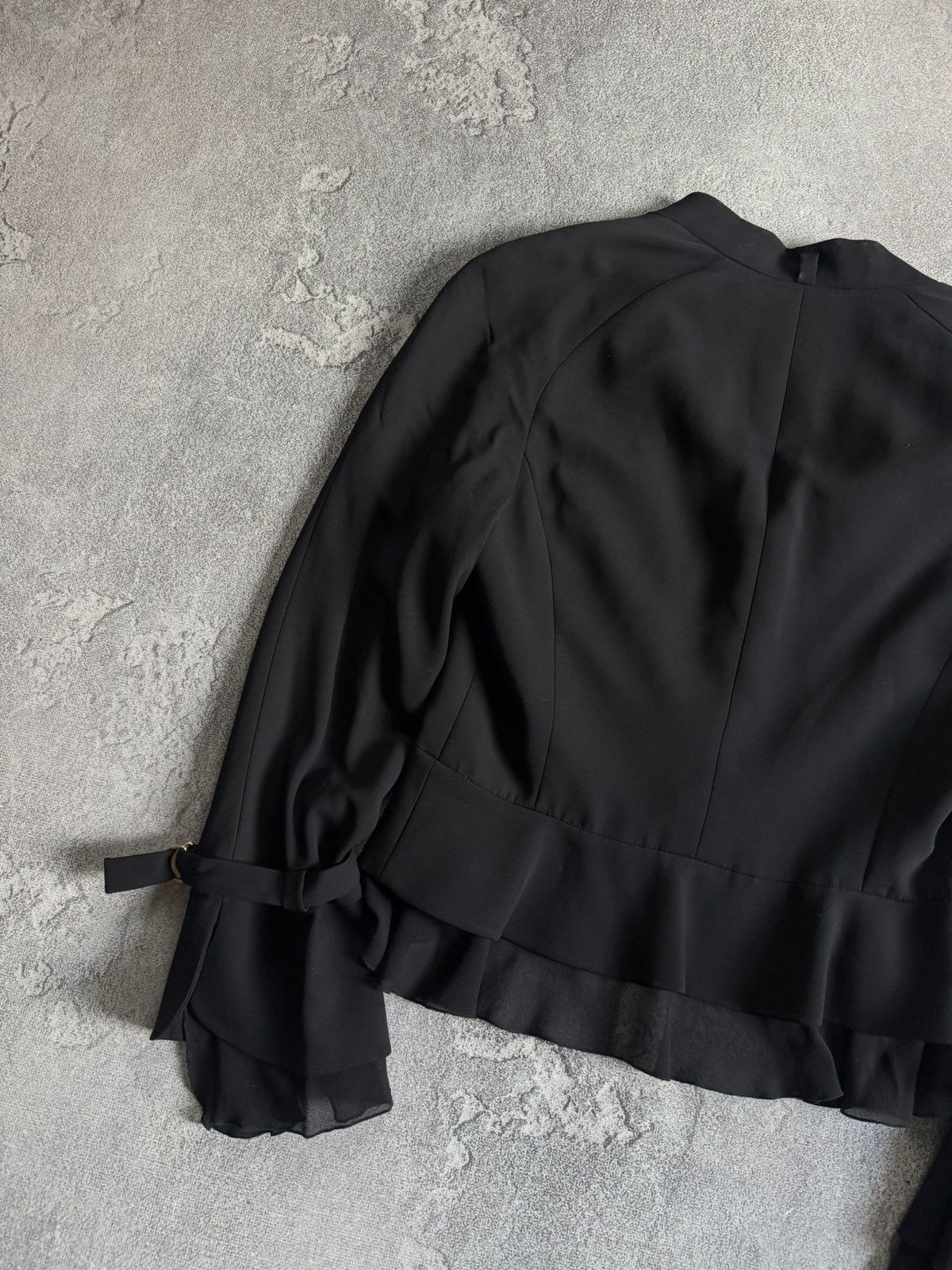 Valentino Valentino Roma black luxury blazer flared sleeve vintage Size M / US 6-8 / IT 42-44 - 15 Thumbnail