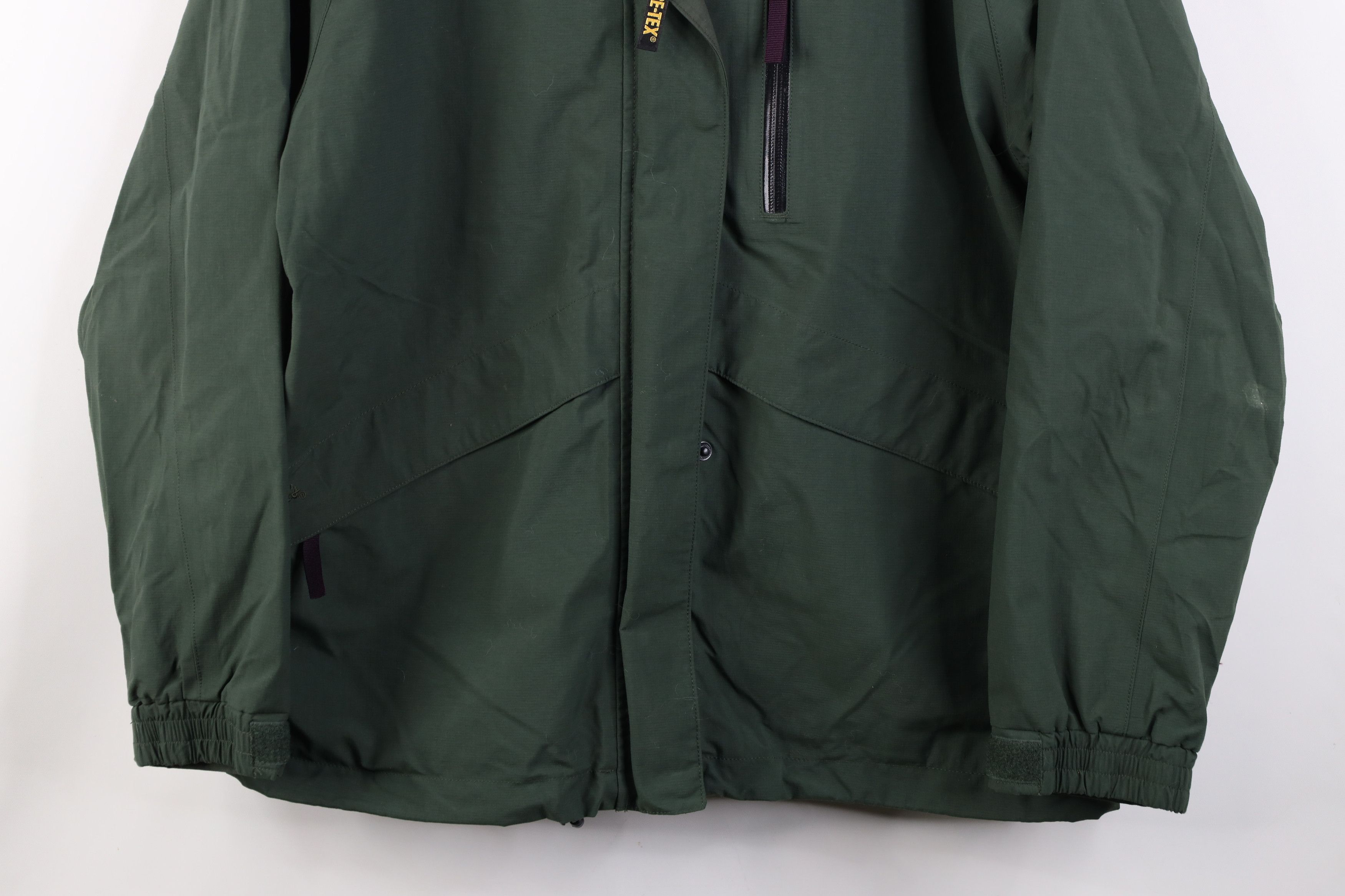 Cabelas Vintage 90s Cabelas Waterproof Hooded Rain Jacket Green Size M / US 6-8 / IT 42-44 - 3 Thumbnail