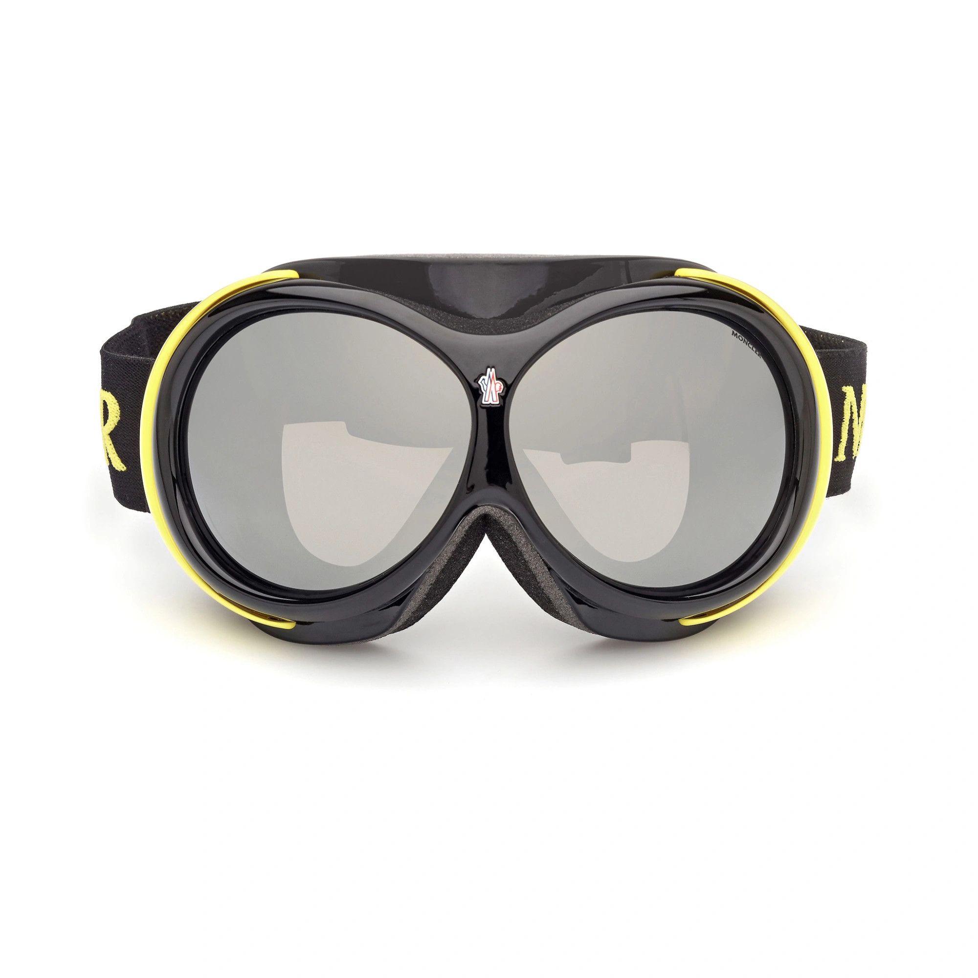 Moncler o1y0225 Size : OS / 99 mm Logo Sunglasses in Black/Yellow Size ONE SIZE - 1 Thumbnail