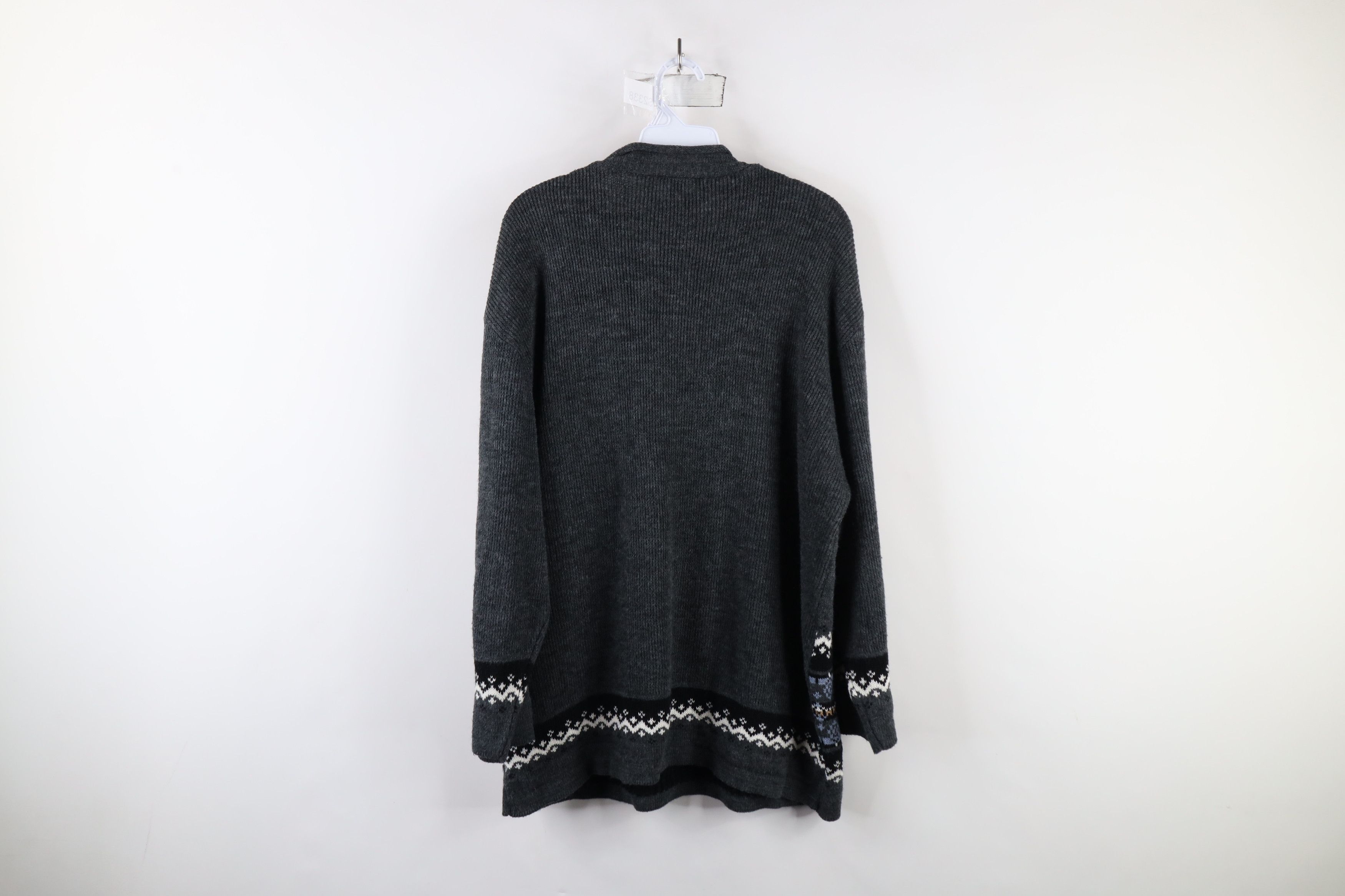 Vintage Vintage 90s Streetwear Teddy Bear Marled Knit Sweater USA Size M / US 6-8 / IT 42-44 - 9 Thumbnail