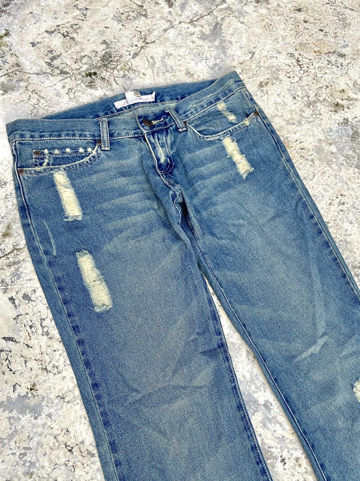 20471120 × If Six Was Nine × Japanese Brand Y2K fancy collection flare disetressed denim pants Size 30" / US 8 / IT 44 - 9 Thumbnail