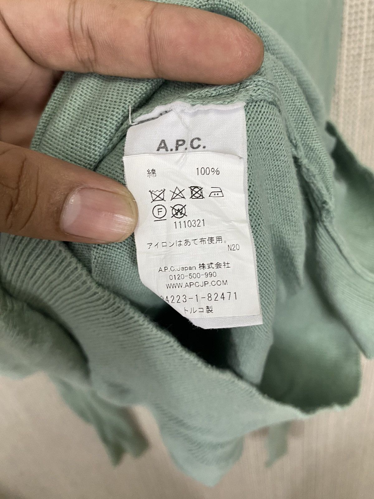 A.P.C. × Designer Apc rue madame paris small logo sweatshirt pullover Size US L / EU 52-54 / 3 - 6 Thumbnail