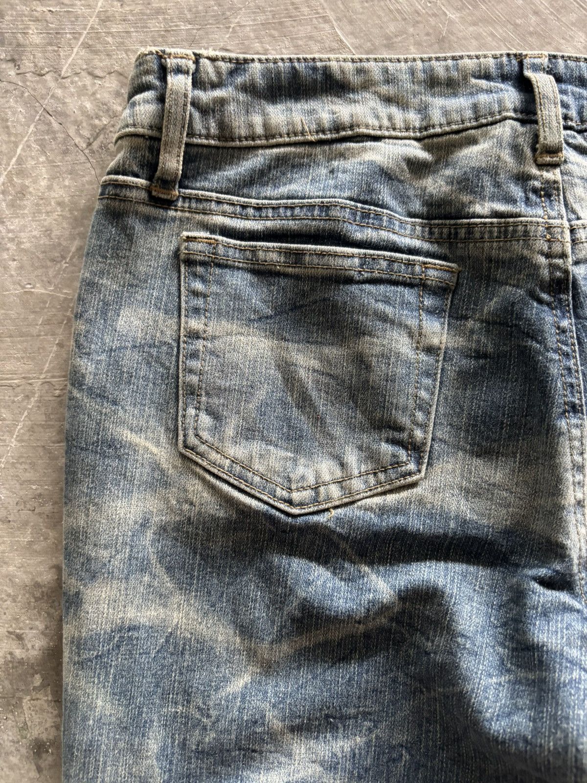 If Six Was Nine Flared glitter whiskered honeycomb fade style japanese denim Size US 30 / EU 46 - 14 Thumbnail