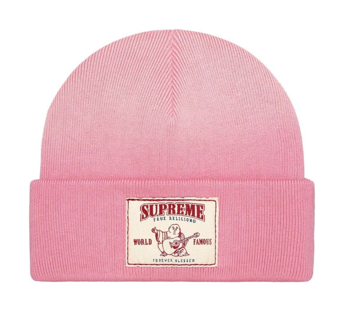 Supreme × True Religion Supreme True Religion Beanie Pink FW25 Size ONE SIZE - 2 Thumbnail