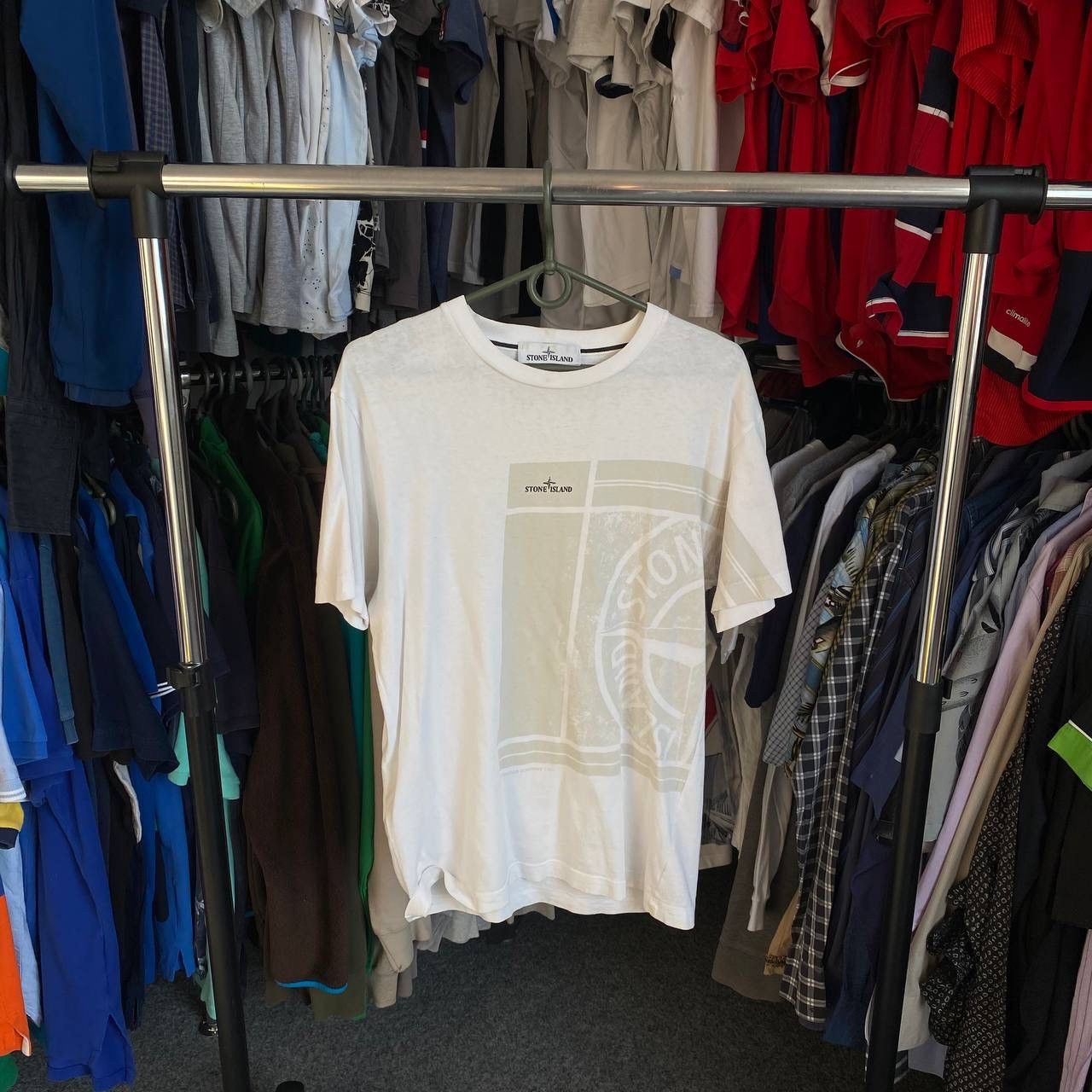 Stone Island Luxury Stone Island Big Logo Y2K luxury streetwear tee Size US S / EU 44-46 / 1 - 1 Thumbnail