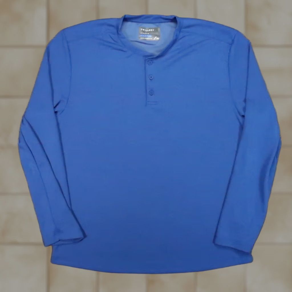 Vintage Twillory Shirt Mens 2XL Blue Long Sleeve Henley Pullover Athletic Casual Activewear 2XL Mens Blue Long Sleeve Henley Pullover Twillory Shirt Size US XXL / EU 58 / 5 - 1 Thumbnail
