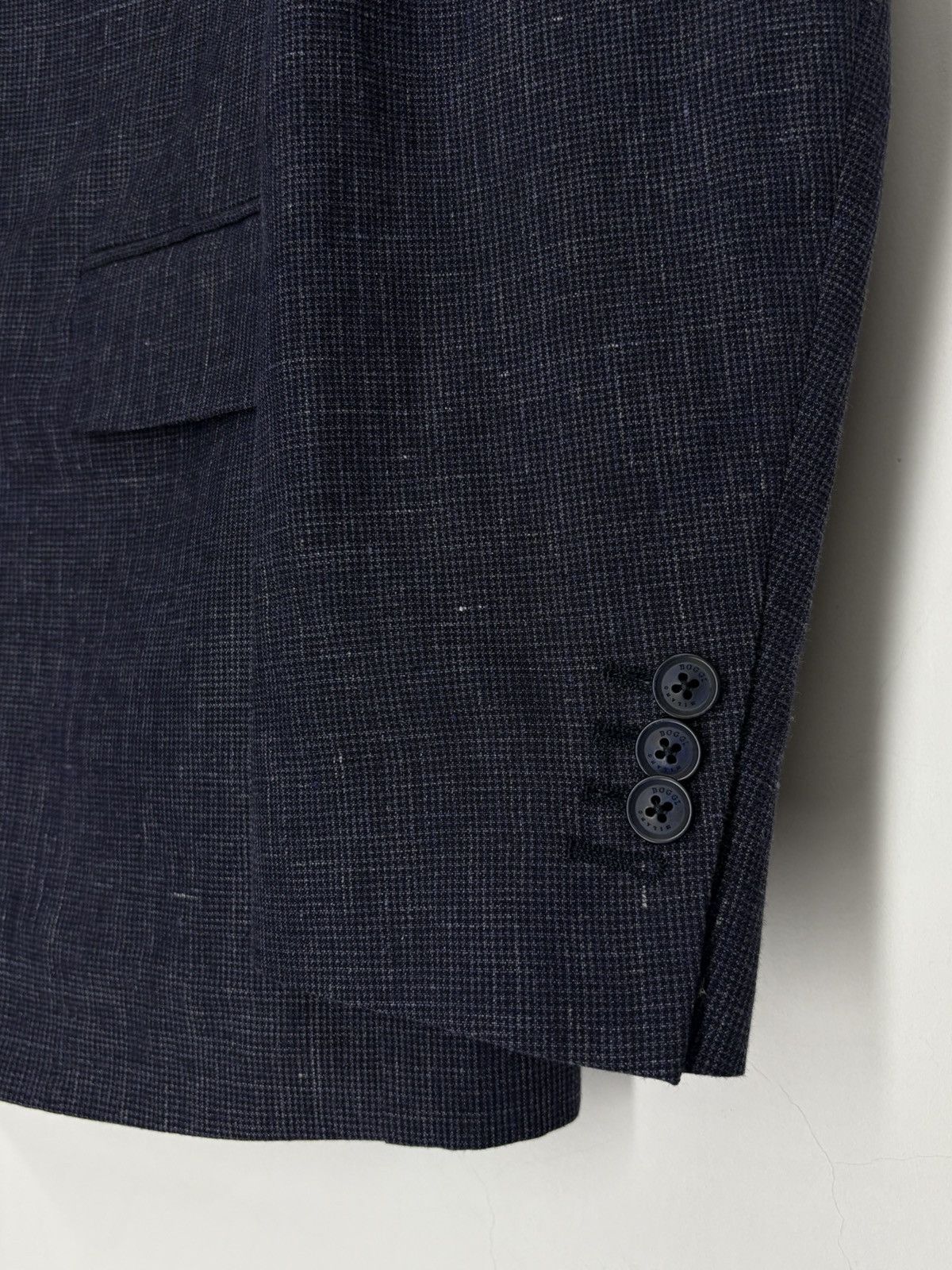 Boggi Boggi Linen Wool Blue Blazer Jacket Men’s 48R Size 48R - 4 Thumbnail