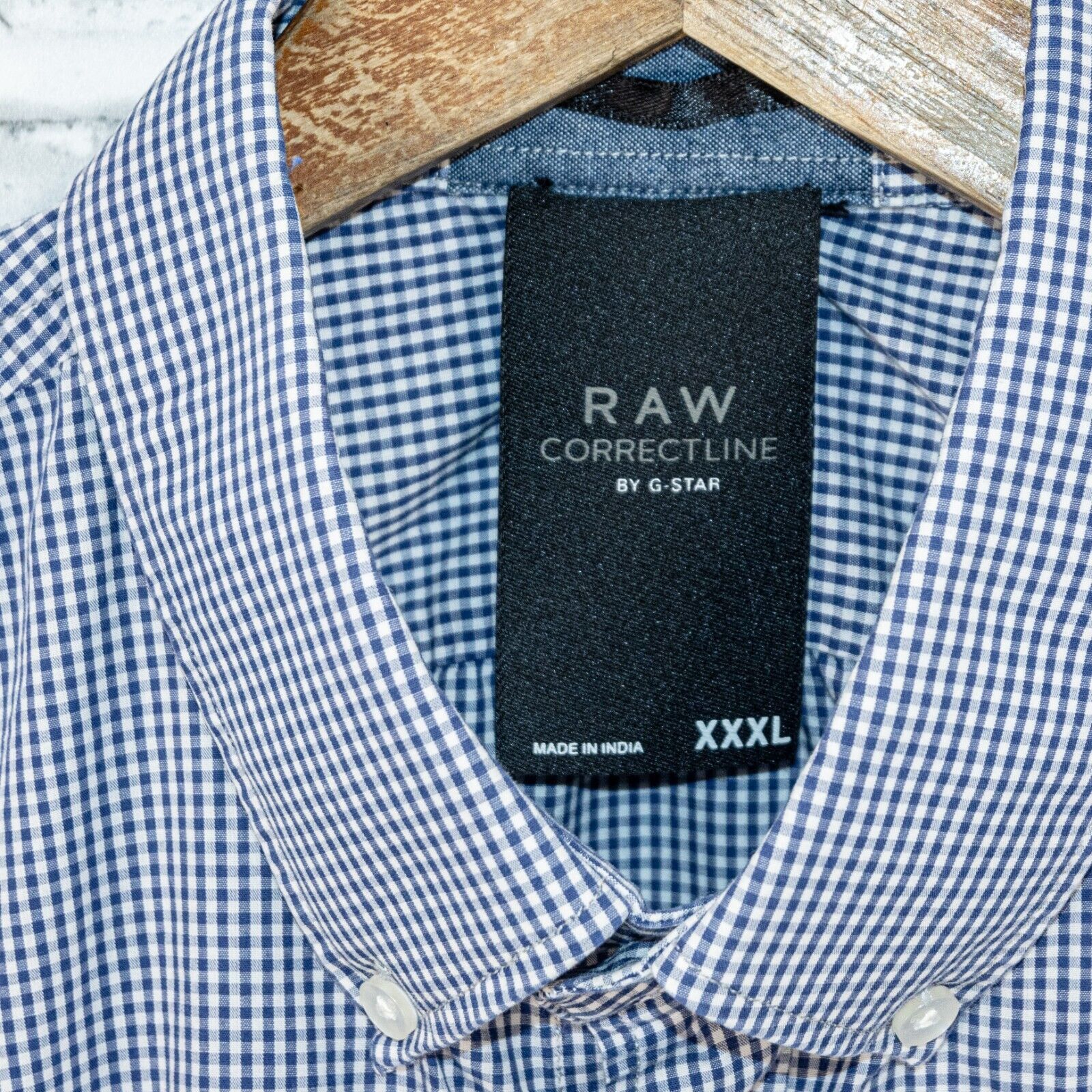 G-Star G Star RAW Correctline Button Down Shirt gingham sz 3XL Size US XXL / EU 58 / 5 - 2 Thumbnail