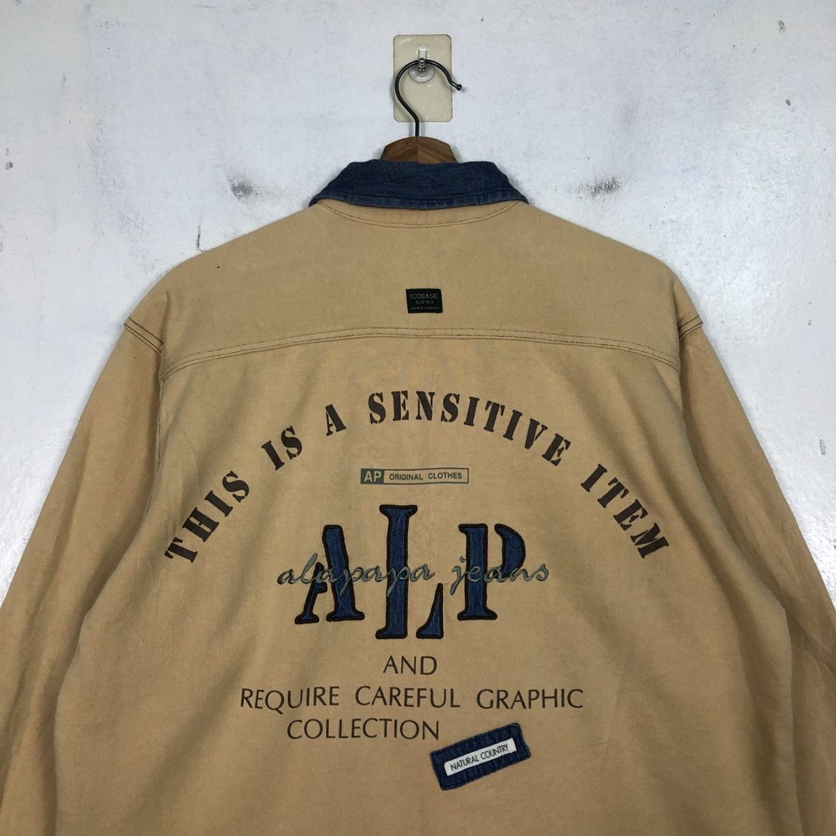 Japanese Brand 📌Vintage Button Chore Jacket Alapapa Issey Miyake Big Logo Size US M / EU 48-50 / 2 - 11 Thumbnail