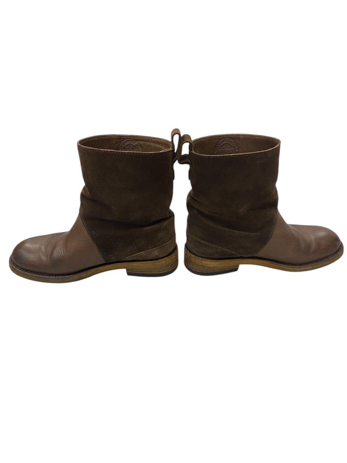 Acne Studios Acne Studios Stockholm brown leather/suede ankle boots Size US 7 / IT 37 - 3 Thumbnail