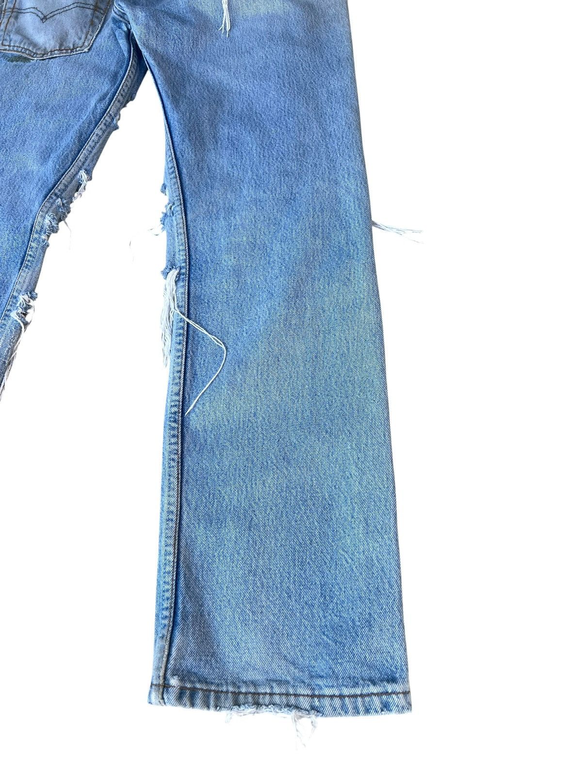Vinti Andrews Vinti Andrews X Levi’s 501 Trashed Distressed Denim Jeans Size US 30 / EU 46 - 15 Thumbnail