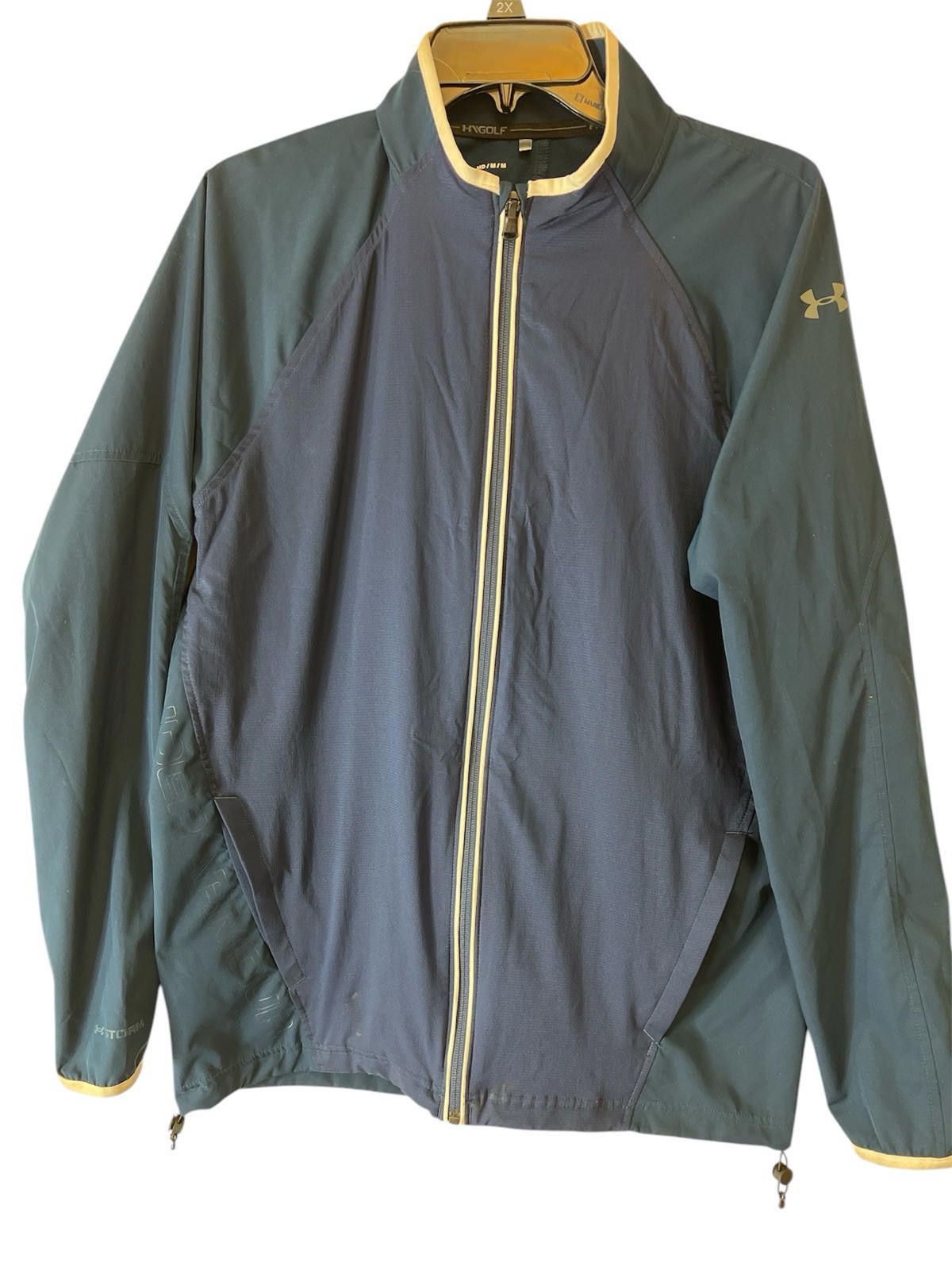 Under Armour Under Armour Windbreaker Golf Jacket Zip Up Long Sleeve Sz M Size US XXL / EU 58 / 5 - 1 Thumbnail