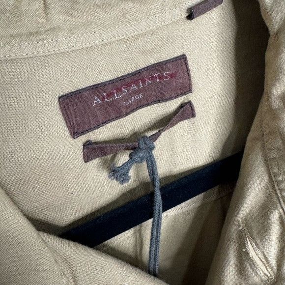 Allsaints All Saints Strathmoor Button Down Shirt Khaki Tan Men’s Size Size US L / EU 52-54 / 3 - 2 Thumbnail