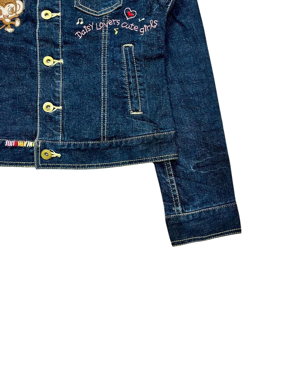 Angel Blue 2000s Daisy Lovers - Monkey Mascots Denim Jacket Size M / US 6-8 / IT 42-44 - 6 Thumbnail