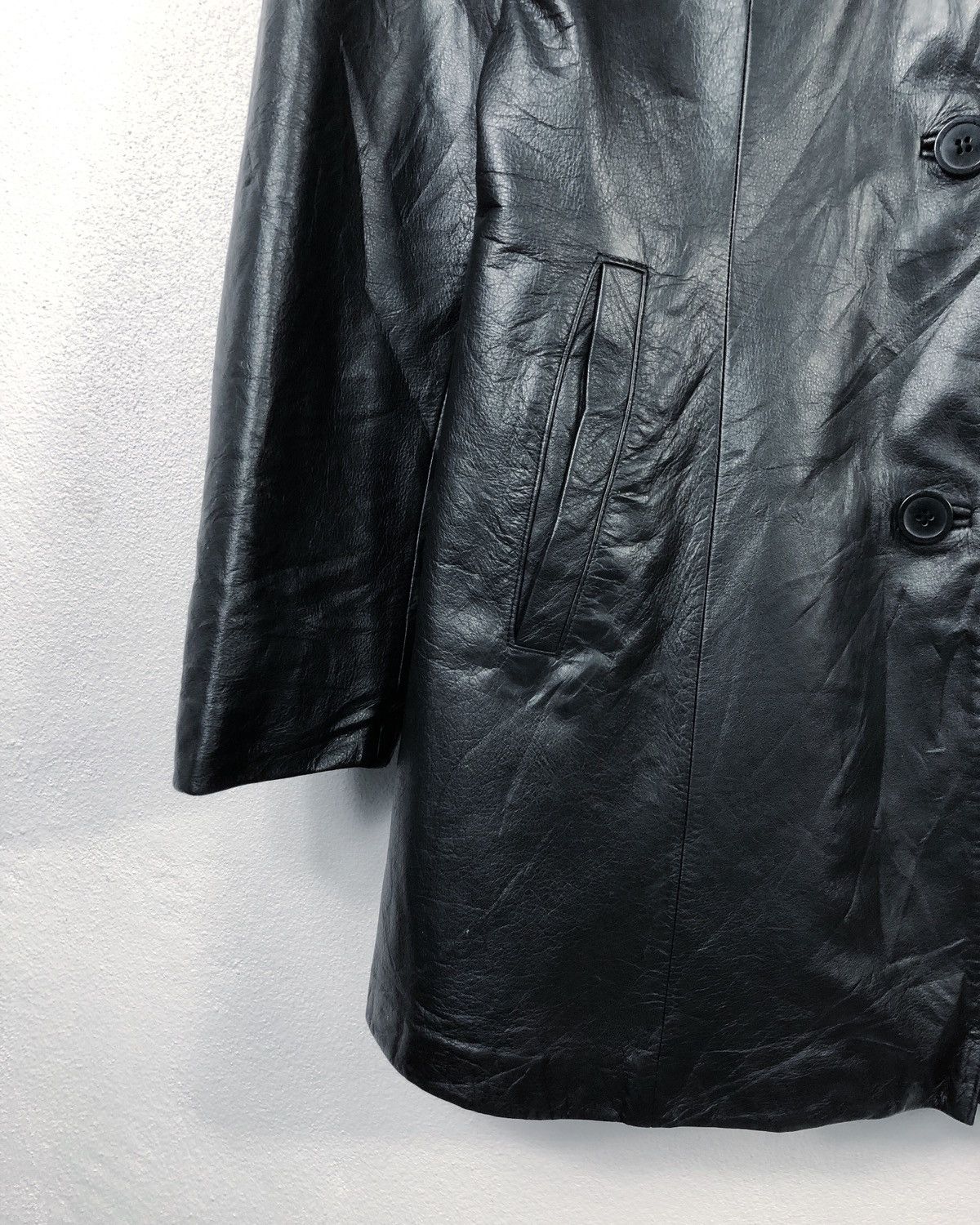 Jean Charles De Castelbajac Rare Vintage JC Castelbajac Button Leather Jacket Size US XS / EU 42 / 0 - 5 Thumbnail