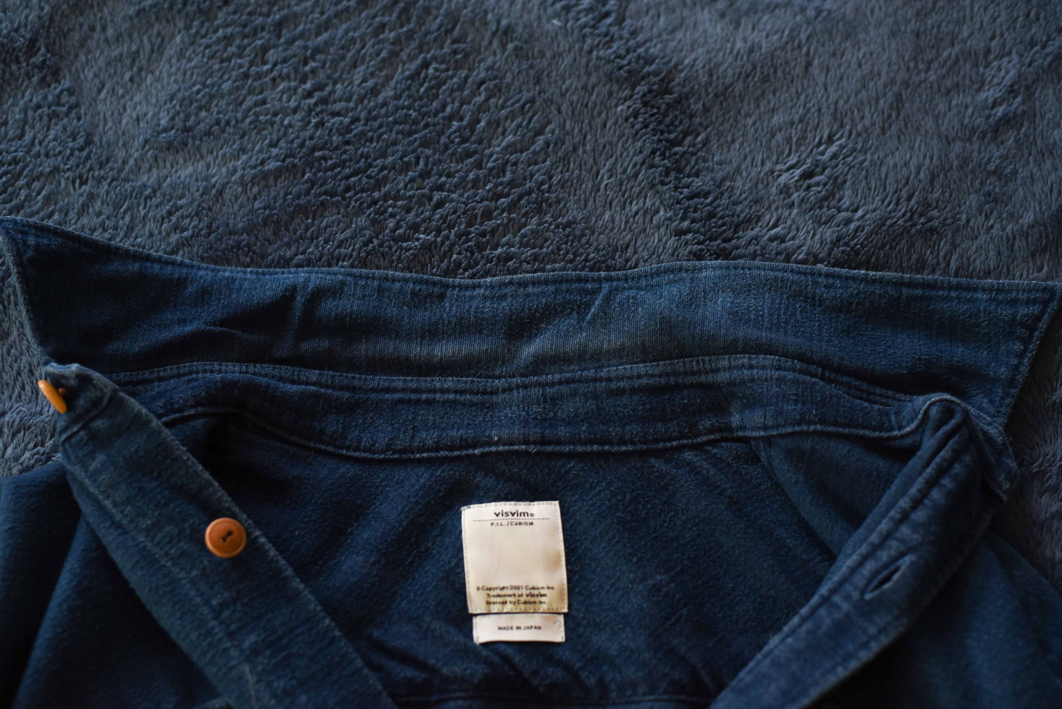Visvim Visvim Black Elk Flannel Indigo Blue - Size 2 Medium Size US M / EU 48-50 / 2 - 10 Thumbnail