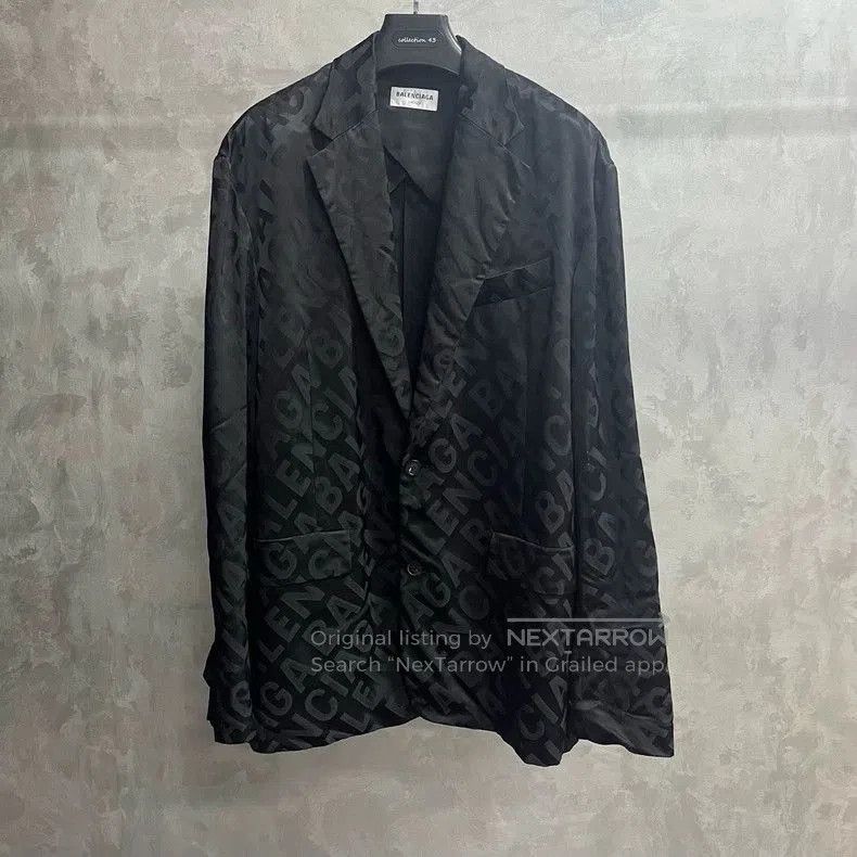 Balenciaga Balenciaga Black Logo Loose Jacket. Size US XS / EU 42 / 0 - 1 Thumbnail