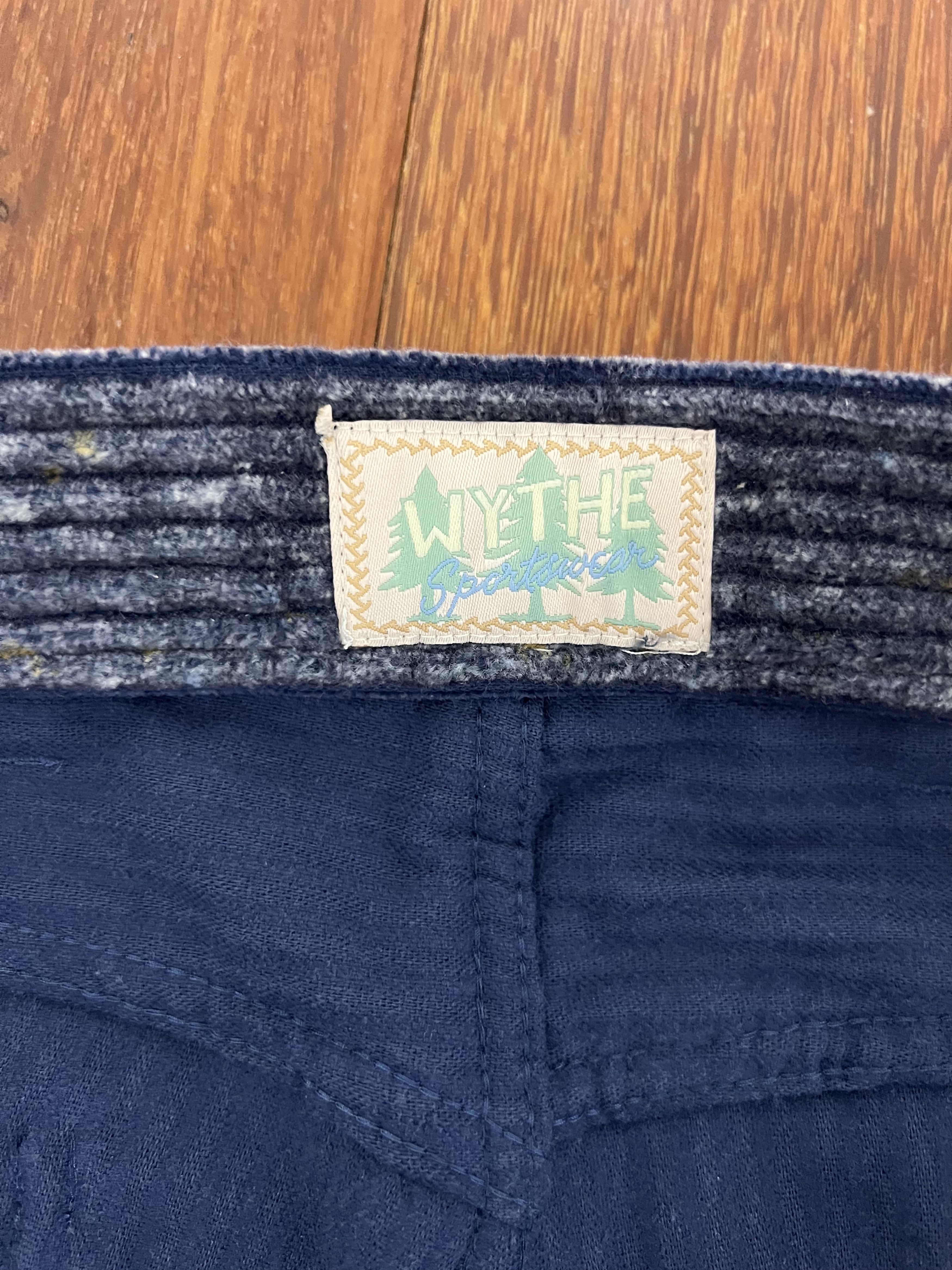 WYTHE 💚 Wythe Italian Donegal Corduroy Five Pocket Pants Blue Size US 34 / EU 50 - 11 Thumbnail