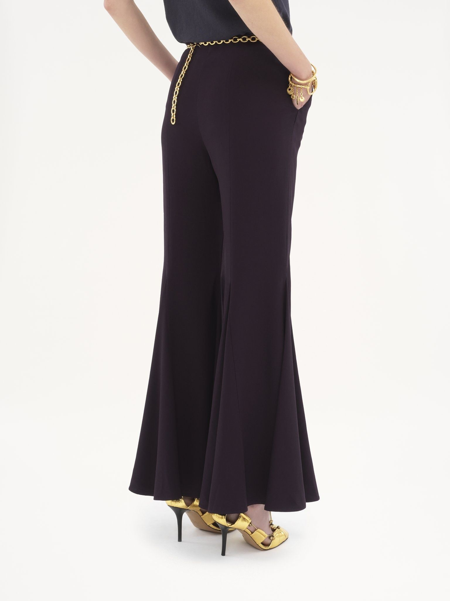 Chloe o1loc1c11125 Trousers in Deep Purple Size 28" / US 6 / IT 42 - 5 Thumbnail