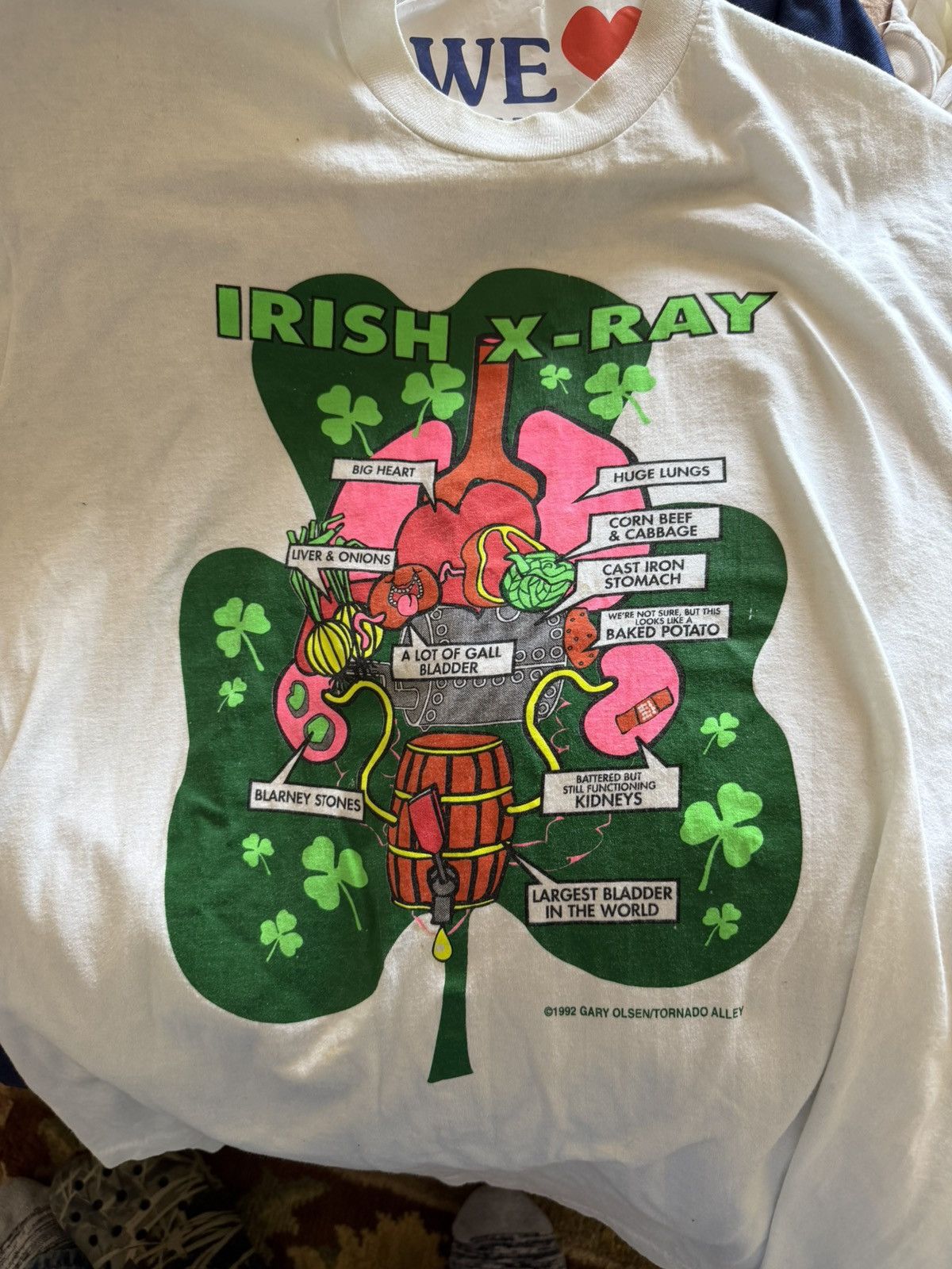 Vintage Vintage Irish X-Ray Humor Shirt Size US L / EU 52-54 / 3 - 3 Thumbnail