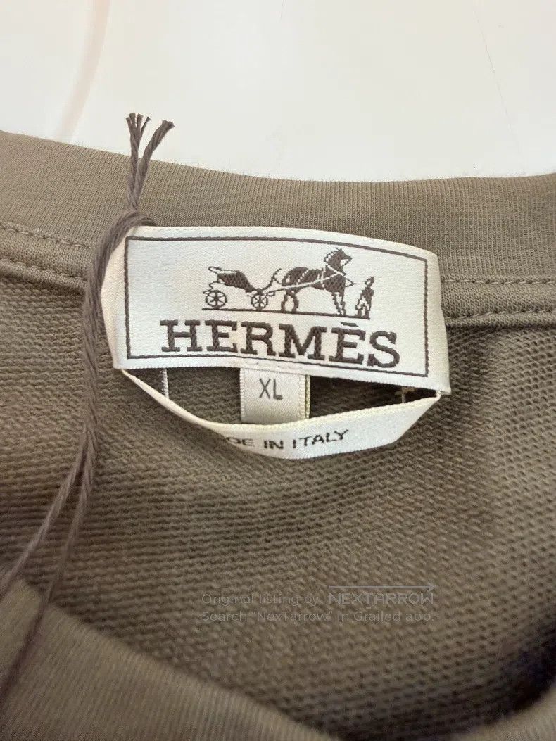 Hermes Hermes Military Green Short T-Shirt Size US XL / EU 56 / 4 - 5 Thumbnail