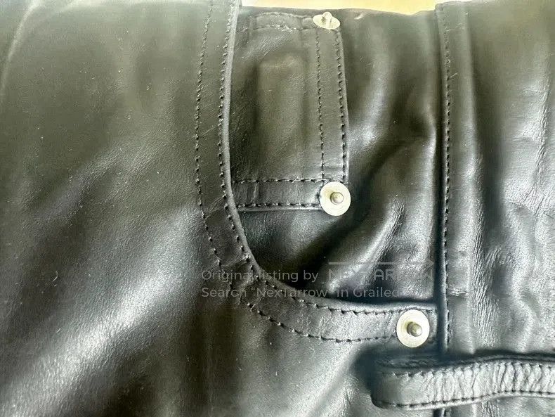 Rick Owens Rick Owens Leather Flared Zip Pants. Size US 27 - 5 Thumbnail