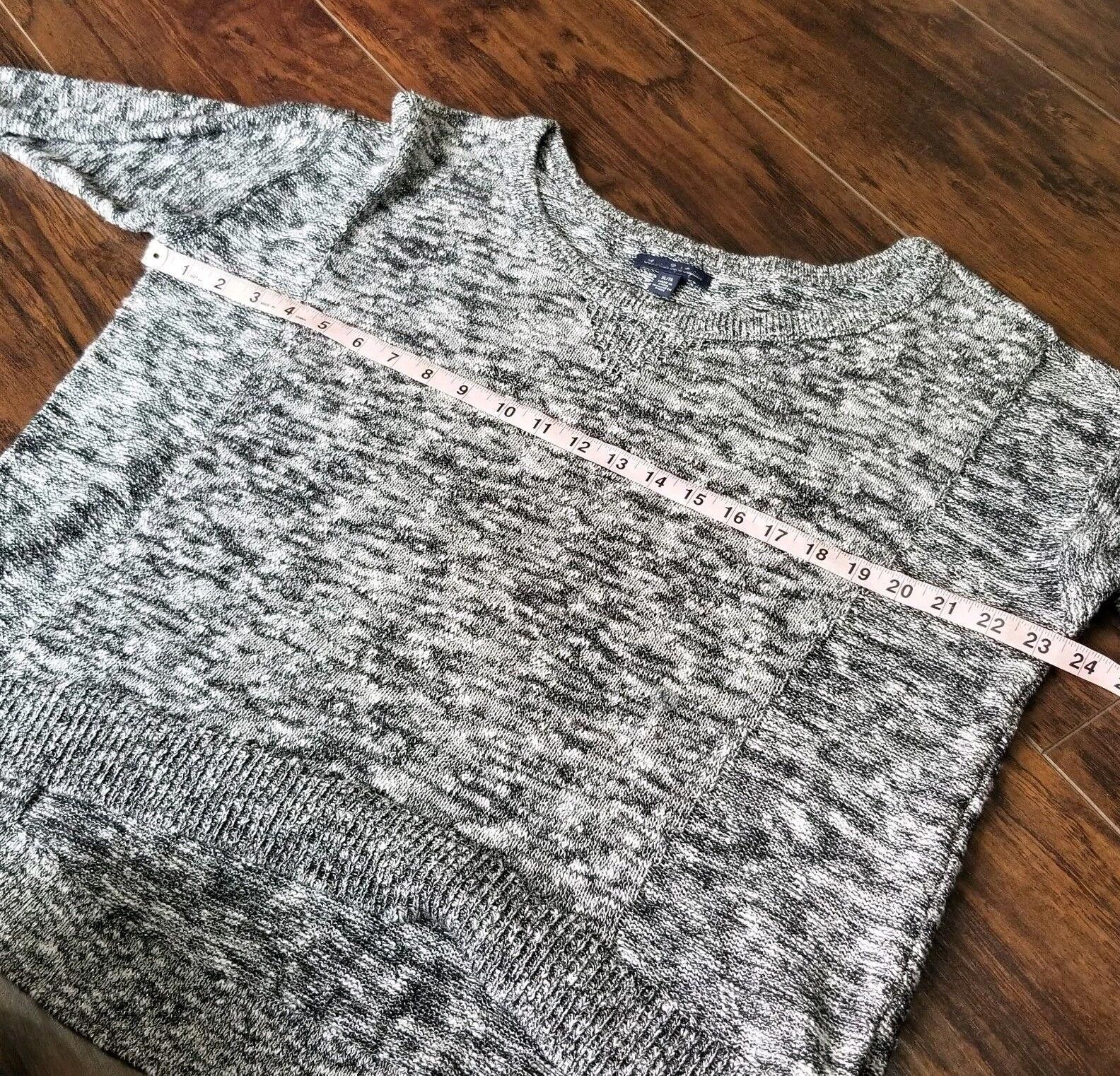 Designer American Eagle Sweater Size Extra Large Gray Metallic Scoop Size L / US 10 / IT 46 - 6 Thumbnail