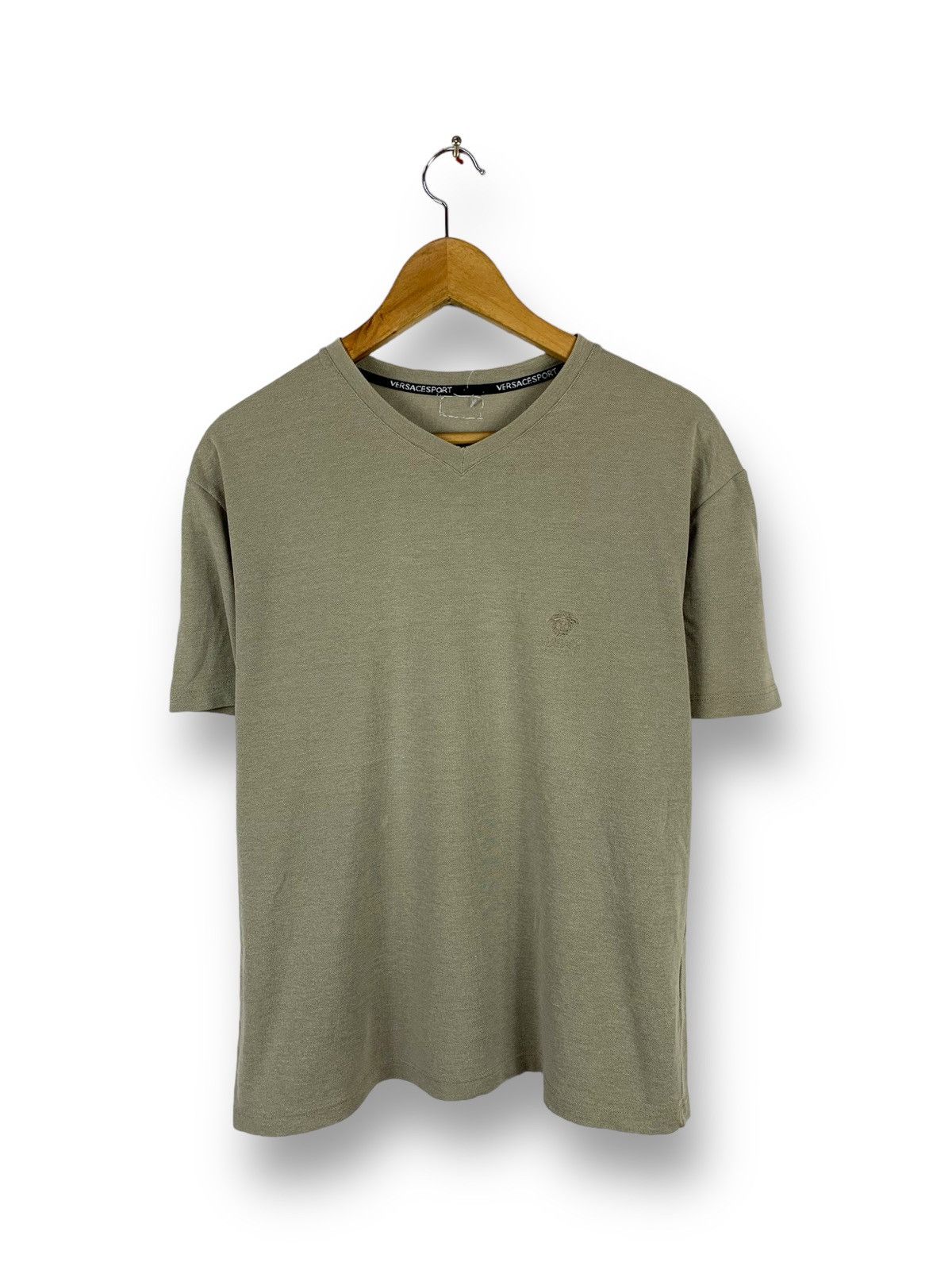 Versace × Vintage Rare! Vintage Versace Sport Small Logo Tops Tee Size US M / EU 48-50 / 2 - 1 Thumbnail