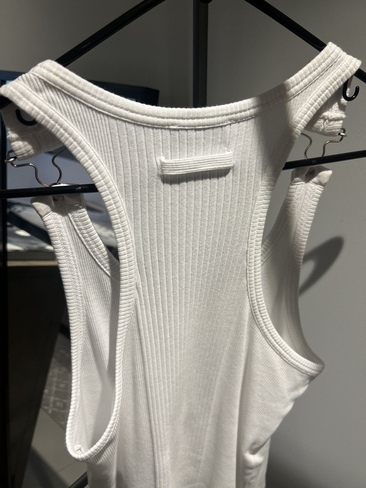 Jean Paul Gaultier JEAN PAUL GAULTIER “RIBBED TANK TOP” WITH OVERALL BUCKLES Size US L / EU 52-54 / 3 - 5 Thumbnail