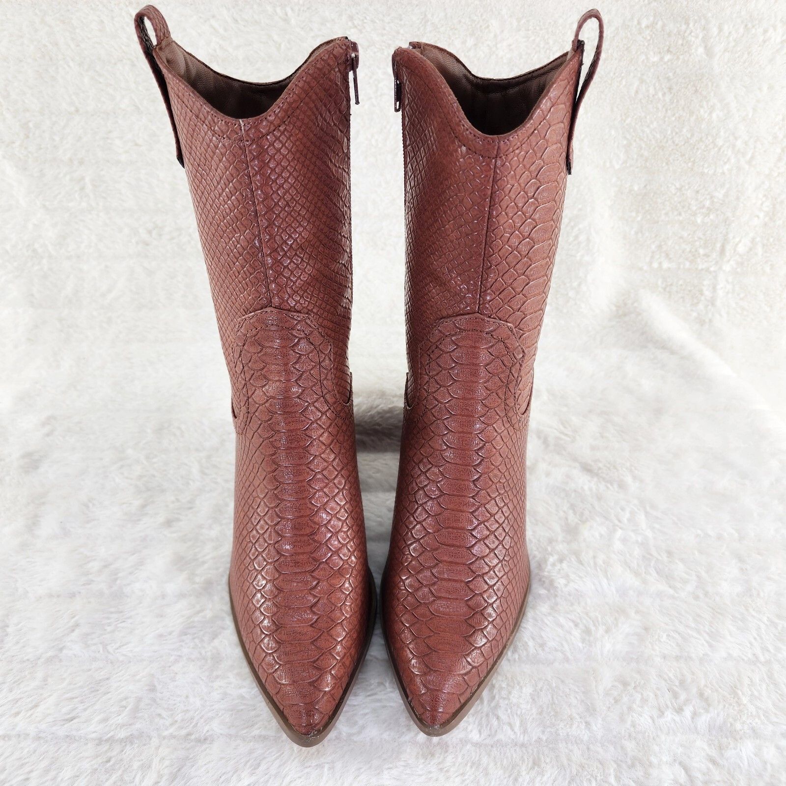 Other Slayer Tan Cowgirl Cowboy Ankle Boots Western Block Heels US Size US 8.5 / IT 38.5 - 3 Thumbnail