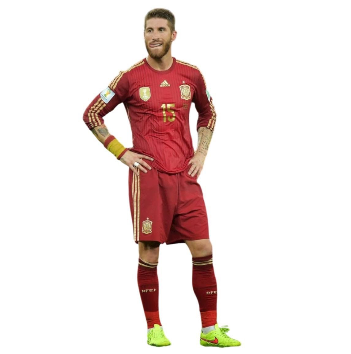2013/14 SPAIN TEAM HOME SOCCER JERSEY FOOTBALL SHIRT SIZE L