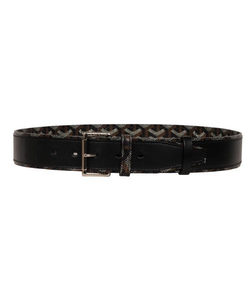 Goyard Florida II Belt 85 Black Brown Goyardine Canvas Size ONE SIZE - 1 Thumbnail