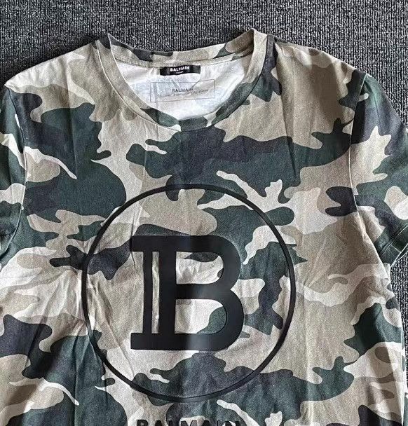 Balmain Balmain camouflage short-sleeve T-shirt, Size US XL / EU 56 / 4 - 2 Thumbnail