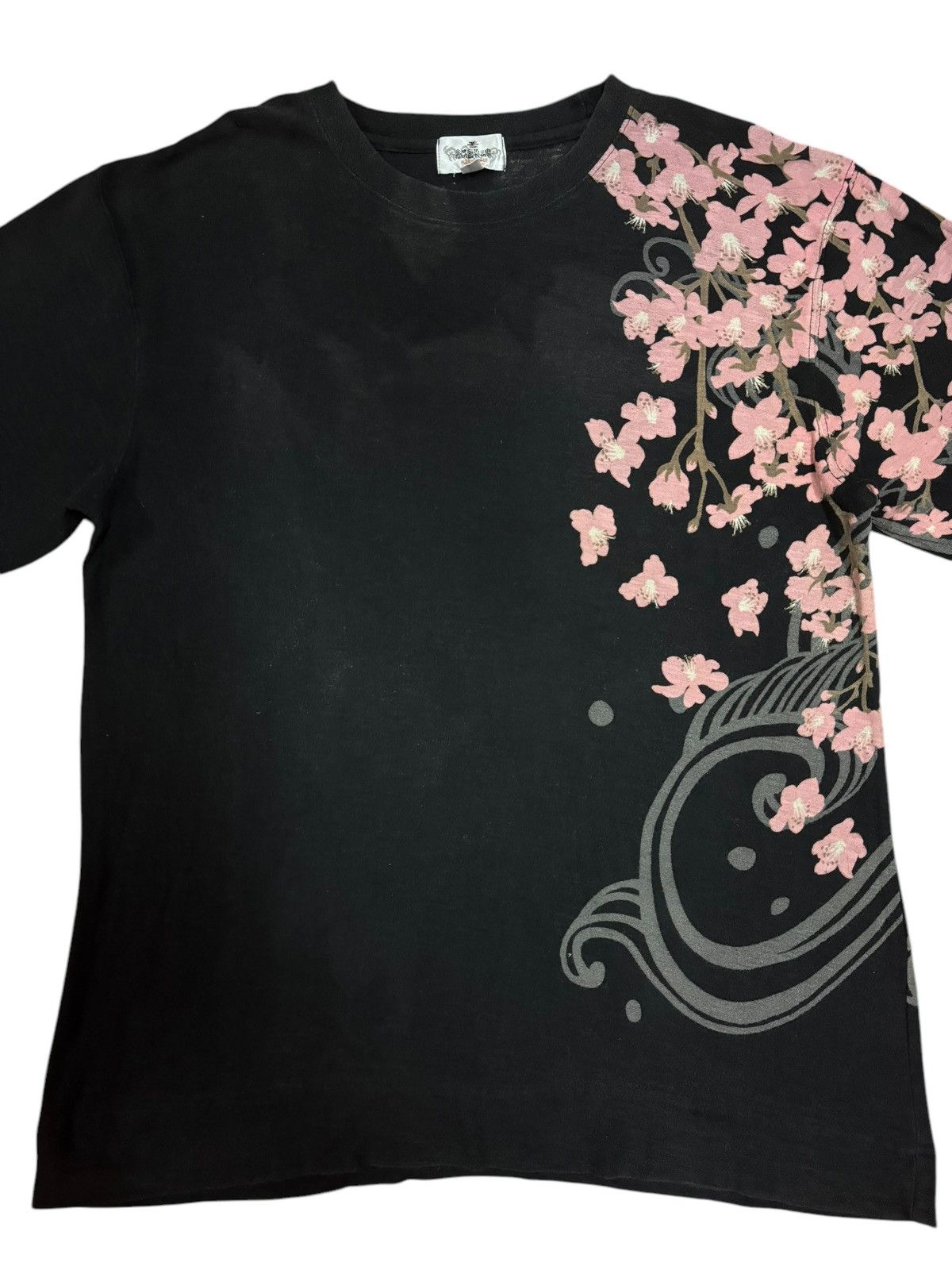 Japanese Brand × Kings Of Indigo × Seditionaries Vtg Japanese KOI Faded Embroidered Sakura Light Sweatshirt Size US L / EU 52-54 / 3 - 2 Thumbnail