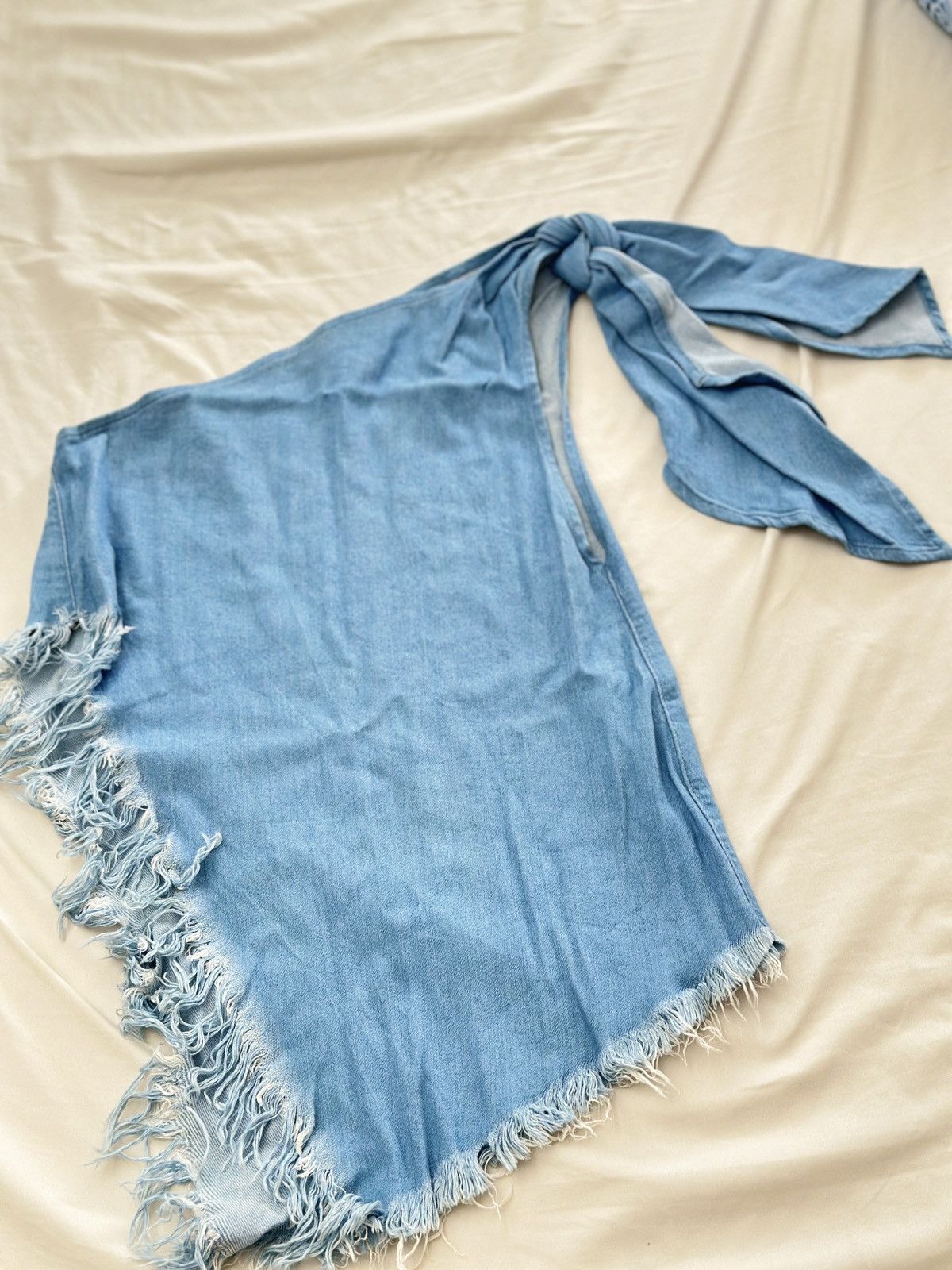 Marques'Almeida Marques almeida denim single shoulder women Top/xs Size XS / US 0-2 / IT 36-38 - 1 Thumbnail