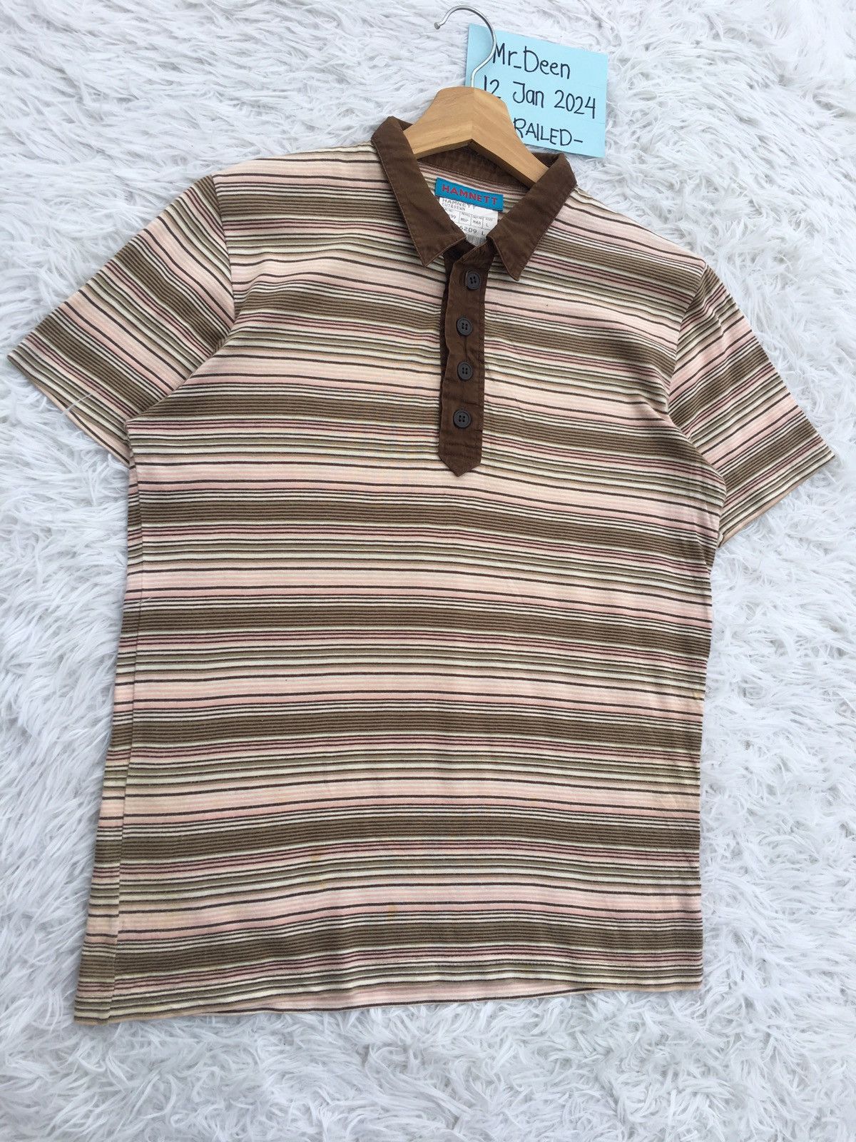 Katharine Hamnett London Rare Vintage HAMNETT London Stripes Tshirt Size US M / EU 48-50 / 2 - 2 Thumbnail