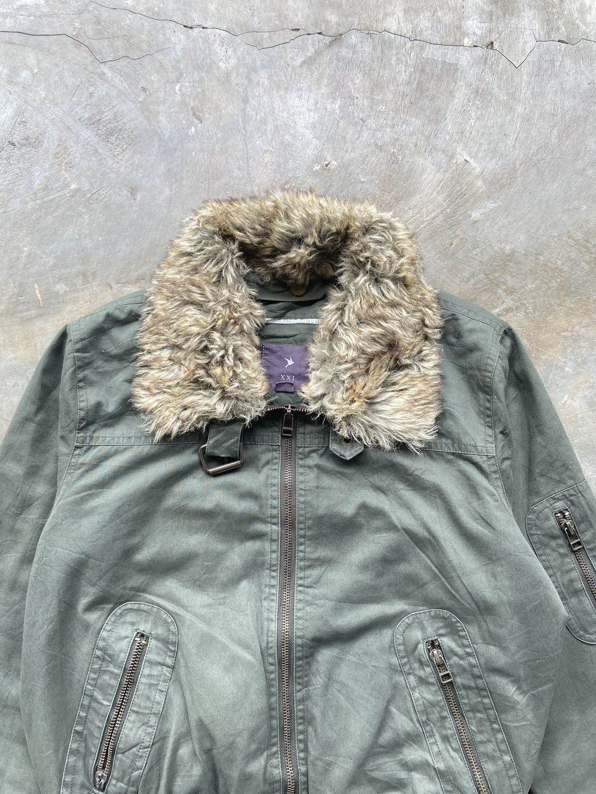 If Six Was Nine × Japanese Brand × Le Grande Bleu (L.G.B.) XXI Bomber with Faux Fur Size US M / EU 48-50 / 2 - 3 Thumbnail