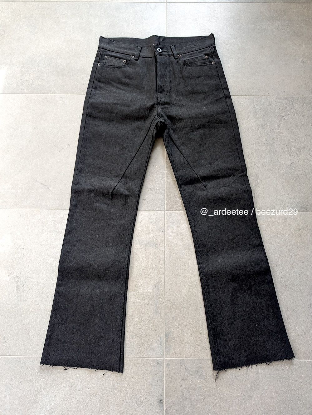 Pre-owned Rick Owens Drkshdw New Jim Bootcut Jeans Made In Japan 31 In Black