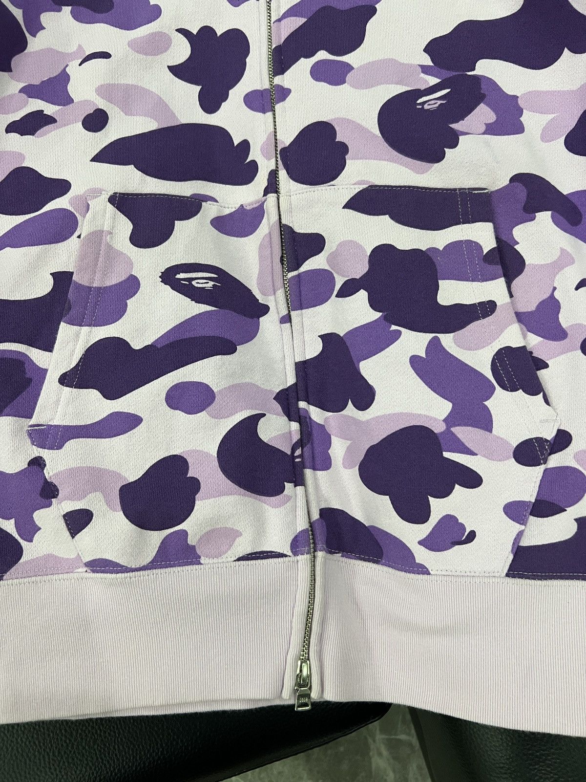 Bape A Bathing Ape Taipei Exclusive Purple Camo Shark Zip Hoodie Size US XL / EU 56 / 4 - 12 Thumbnail