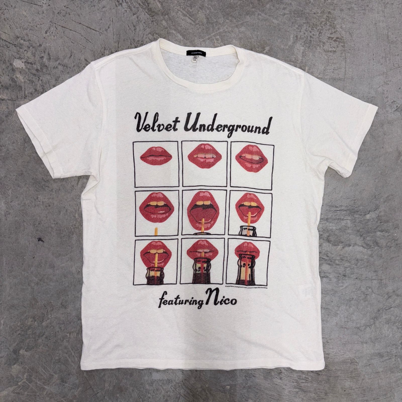 Designer × R13 × Rare R13 Velvet Underground Graphic T-Shirt in 