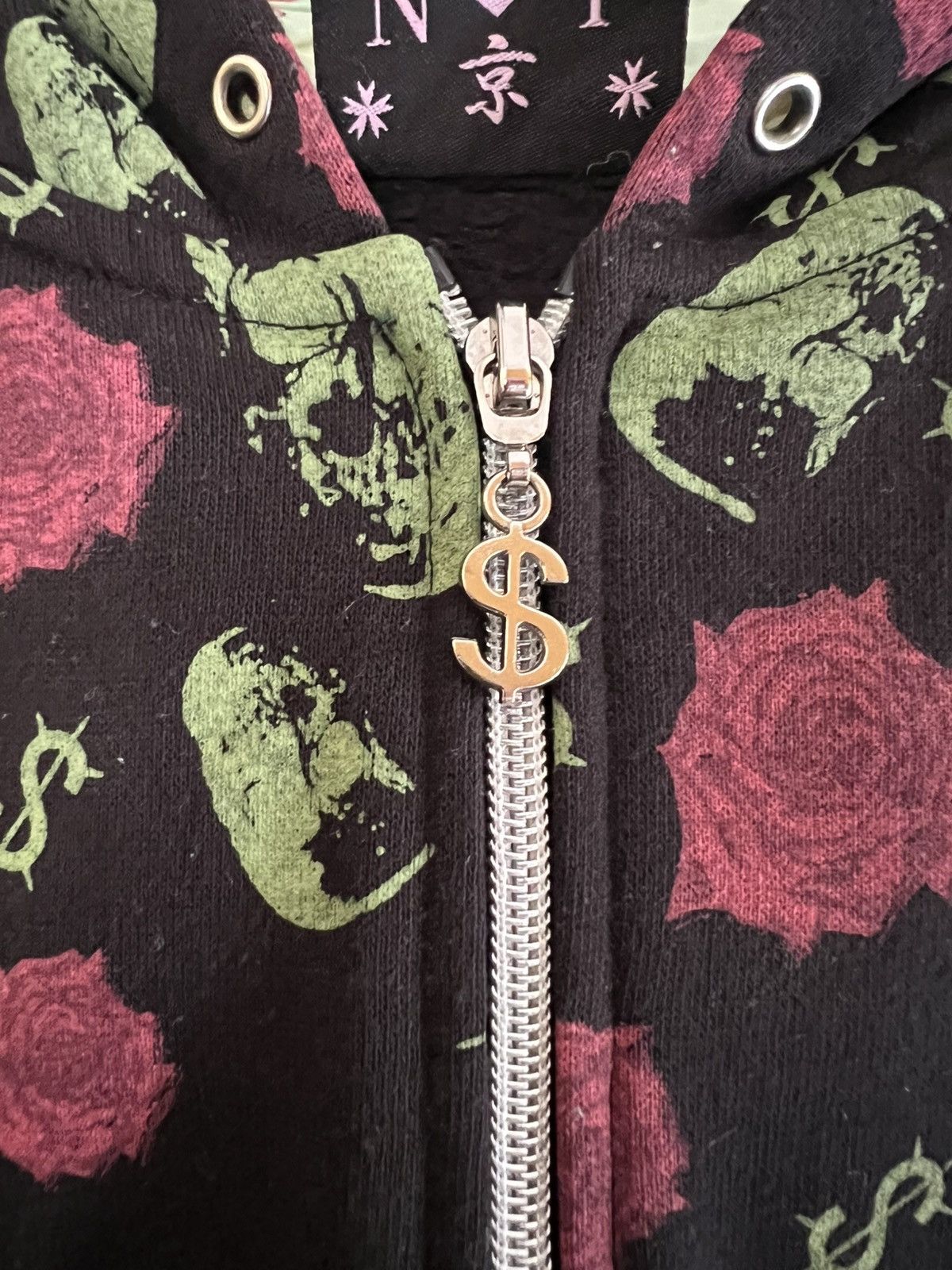 Japanese Brand Vintage Course2Course Dragon Rose Graphic Zip HoodieHarajuku Size US M / EU 48-50 / 2 - 10 Thumbnail