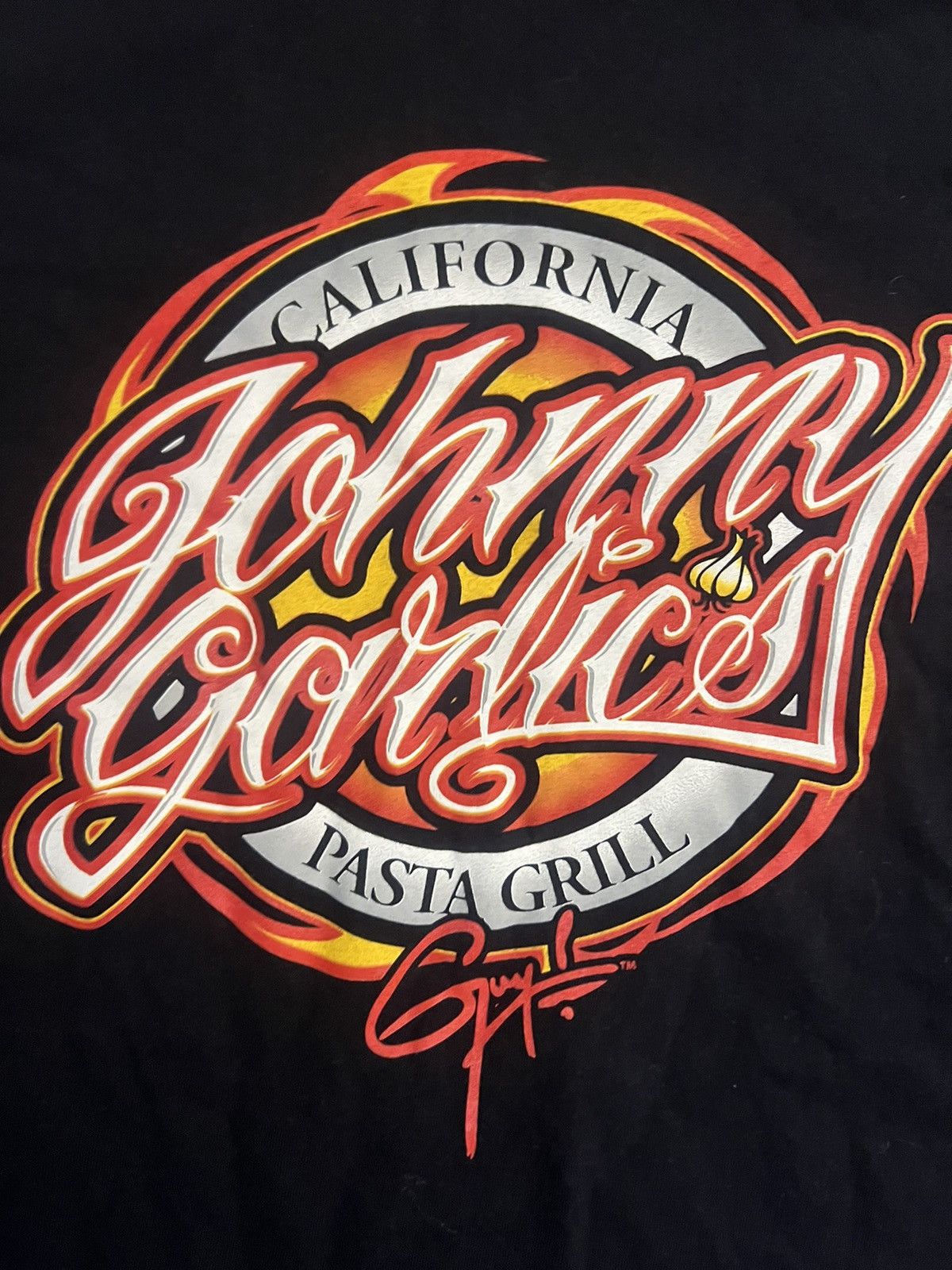 Harley Davidson × Vintage × basketcase gallery Sick Y2K Grunge Johnny Garlics Pasta Grill Graphic Tee Size US L / EU 52-54 / 3 - 2 Thumbnail