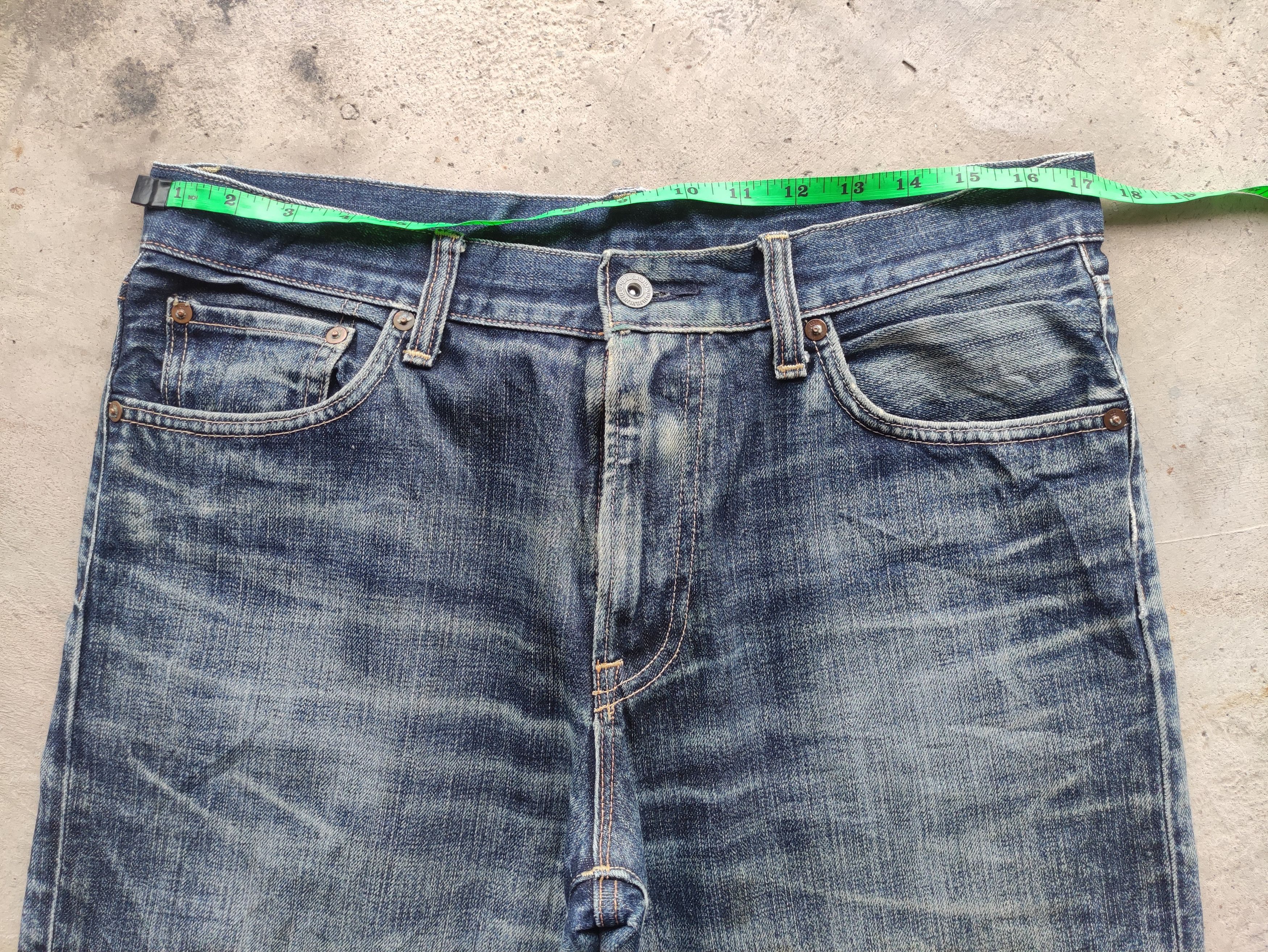 Japanese Brand Vintage Japanese Jean Distressed Faded Denim Size US 35 - 6 Thumbnail