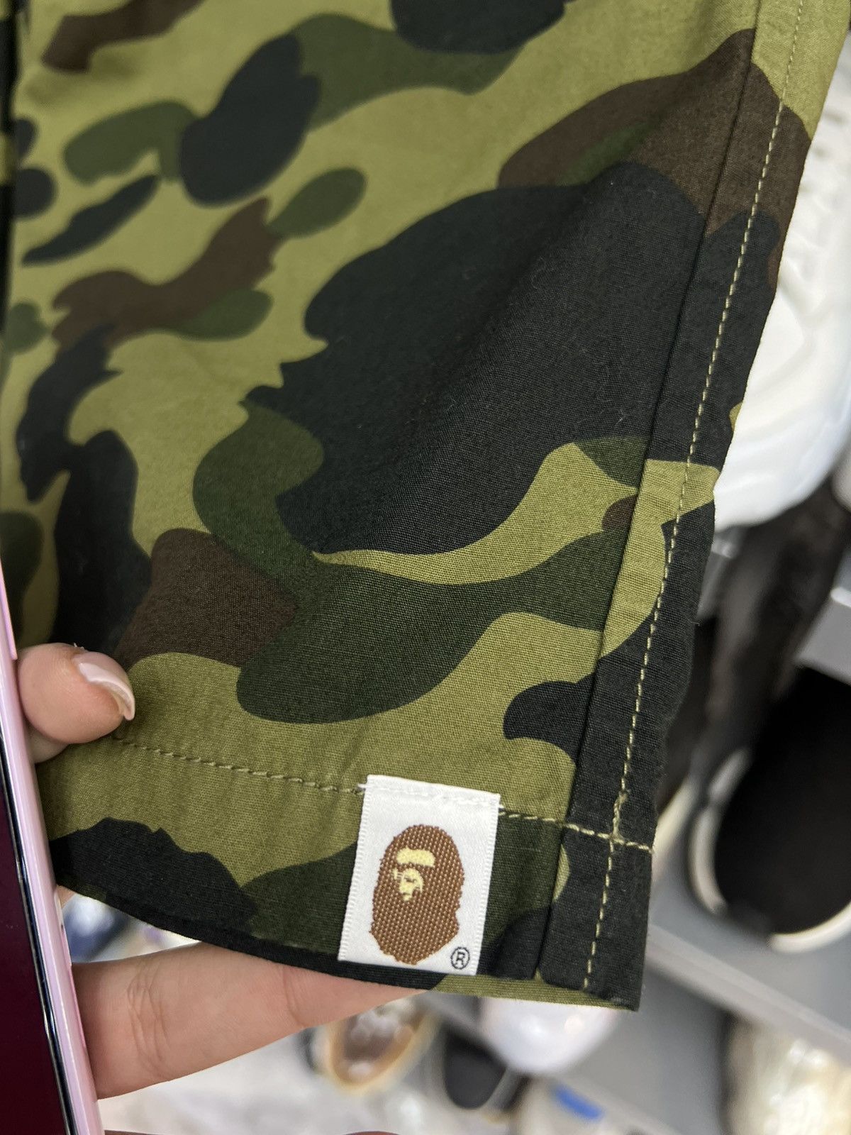 Bape Bape 1st Camo Green Shorts Size US 29 - 3 Thumbnail