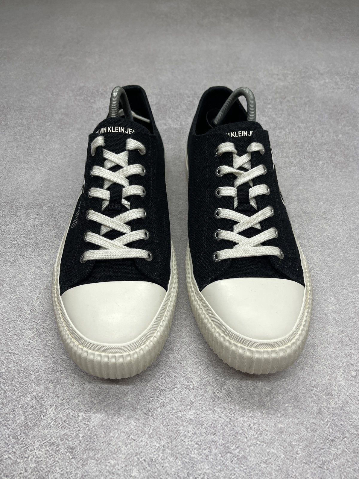 Calvin Klein Mens Calvin Klein Jeans Idol Low Sneakers Black/White Size US 11.5 / EU 44-45 - 6 Thumbnail