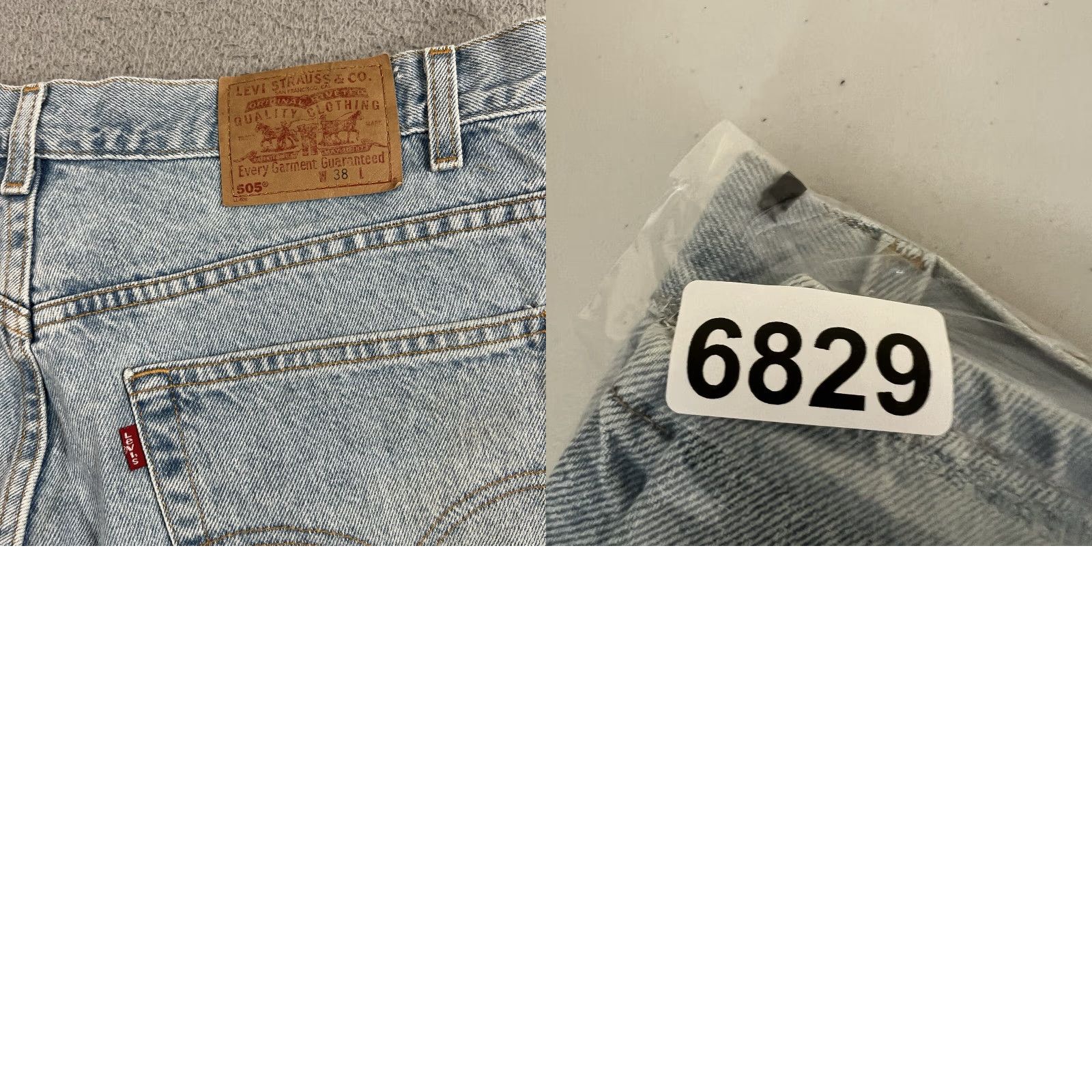 Levi's VINTAGE Levi's 505 Shorts 38 Regular Fit Light Wash Denim Skate Grunge 90s Mens Size US 38 / EU 54 - 8 Thumbnail
