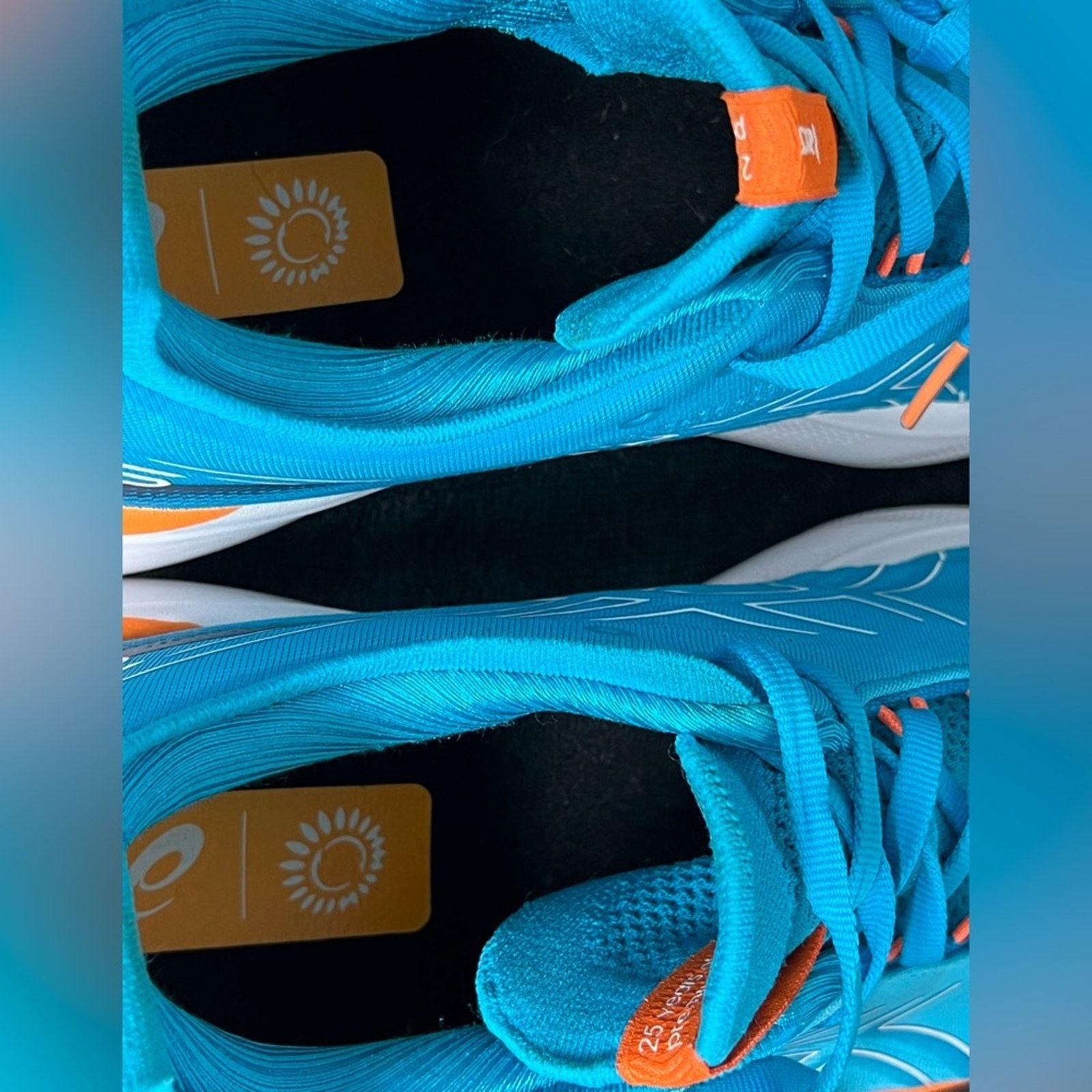 Asics Asics Mens Gel Nimbus 25 Blue Running Shoes Sneakers WORN 3X Size US 11.5 / EU 44-45 - 8 Thumbnail