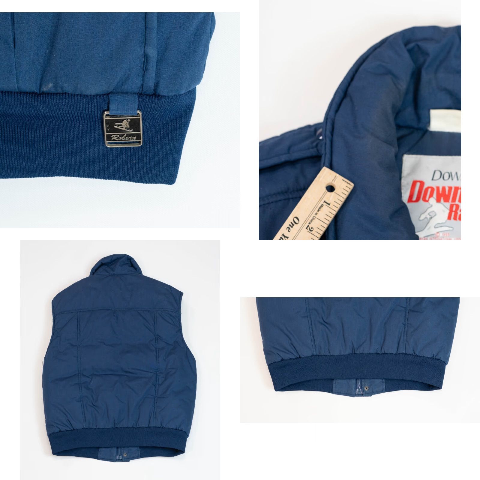 Vintage VINTAGE Downhill Racer Vest Blue Puffer Jacket 80s Style Men Size L Size US L / EU 52-54 / 3 - 10 Thumbnail