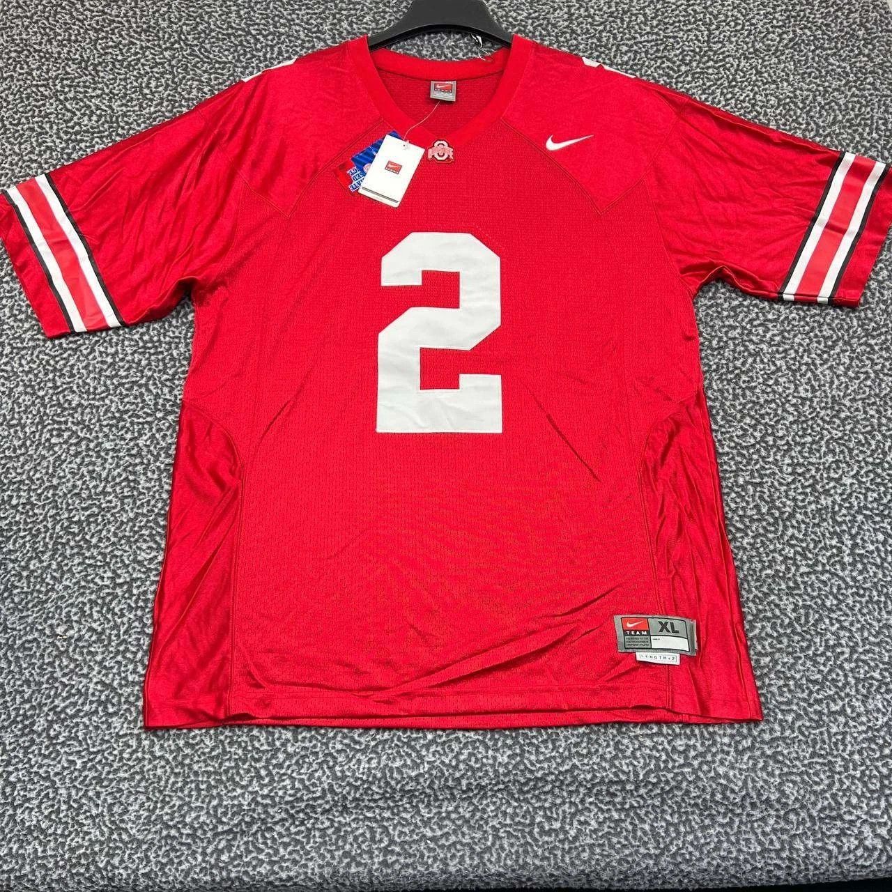 Nike Ohio State Buckeyes #2 Jersey Shirt Men Short Sleeve New XL Size US XL / EU 56 / 4 - 1 Thumbnail